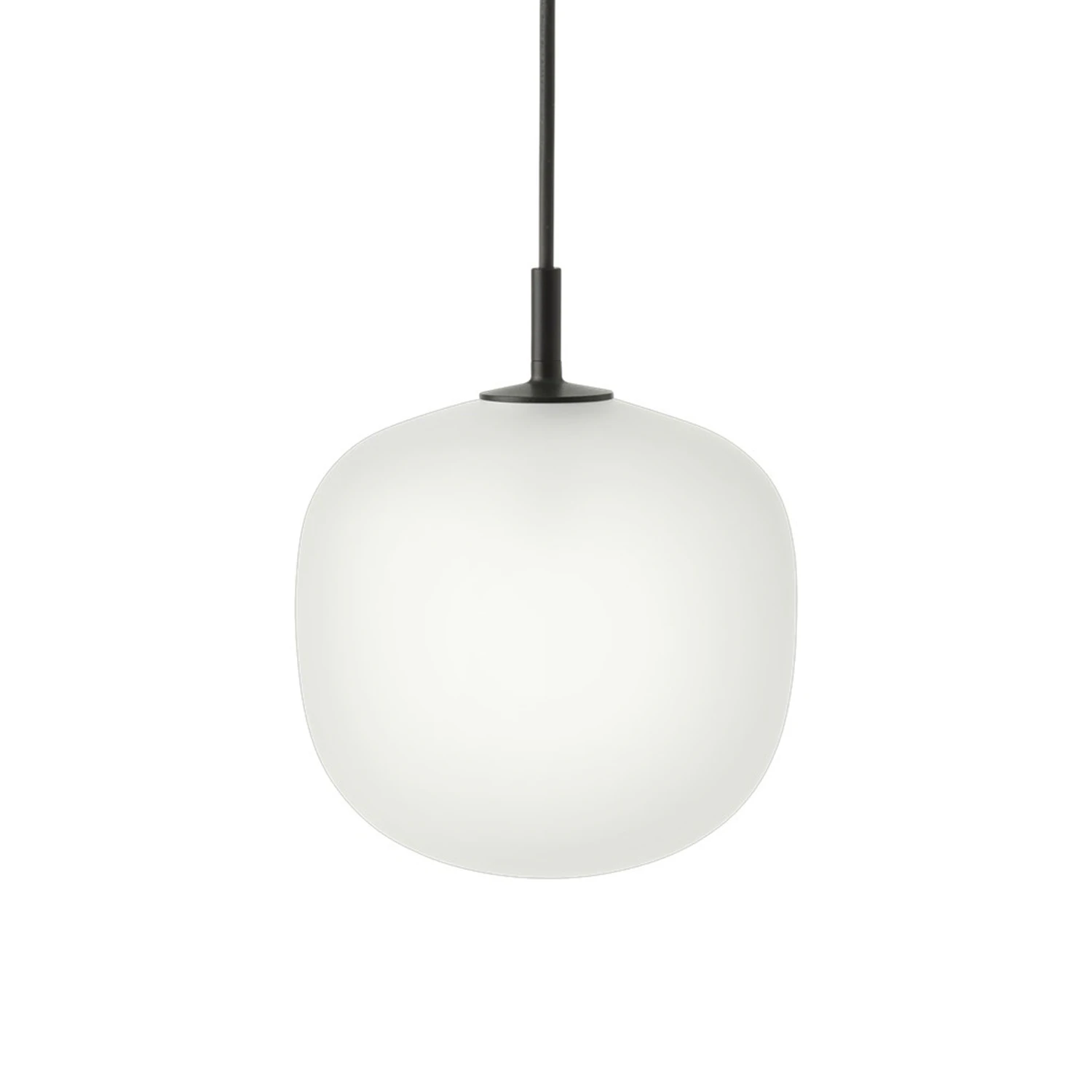 Muuto Rime Pendel Ø18 Cm - Pendellampor Munblåst Glas Svart