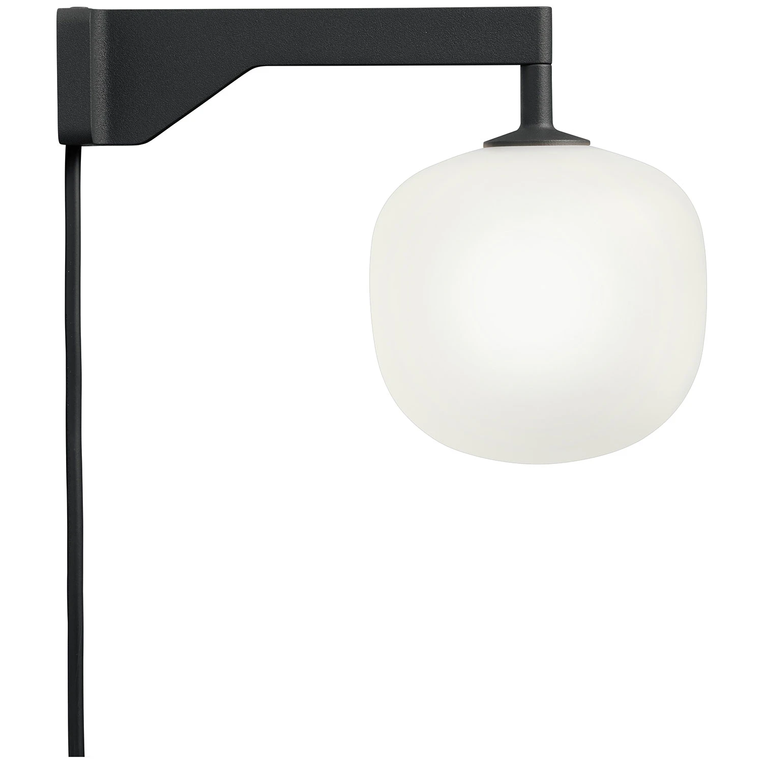 Muuto Rime V&auml;gglampa - V&auml;gglampor Munbl&aring;st Glas Svart