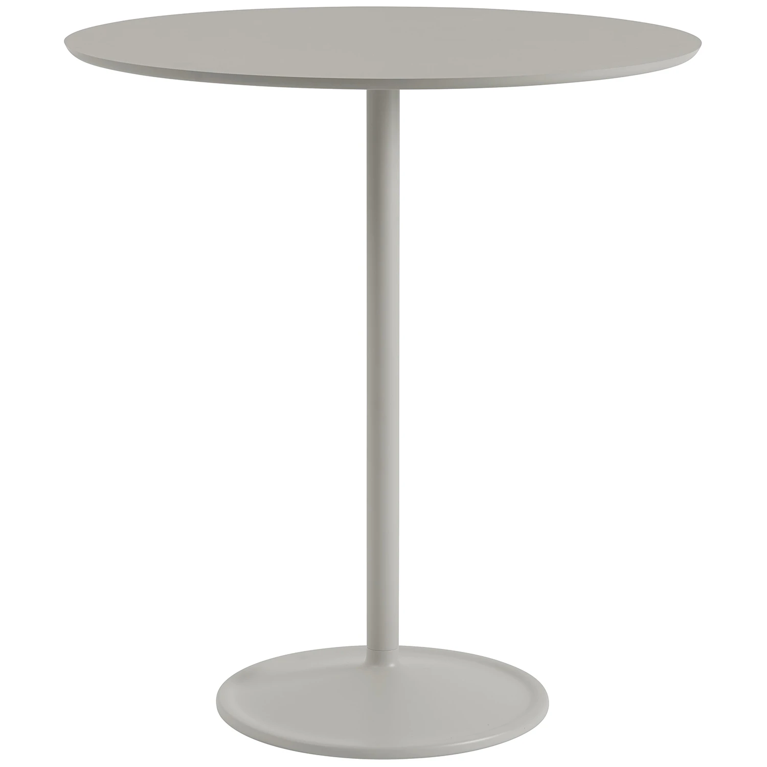 Muuto Soft Barbord &Oslash;95x105 Cm - Linoleum Gr&aring;