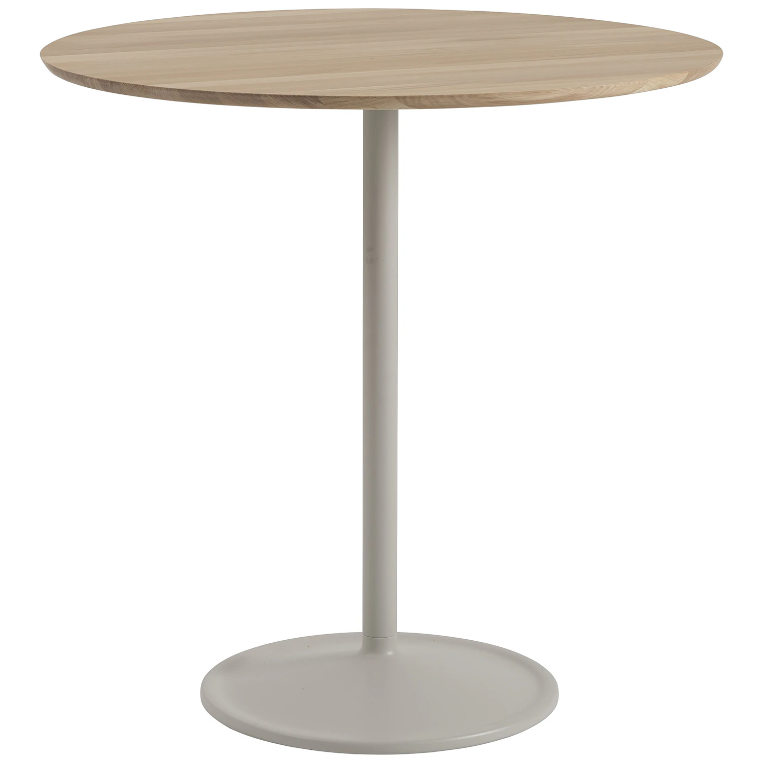 Muuto Soft Barbord &Oslash;95x95 Cm / - Massiv Ek Gr&aring;