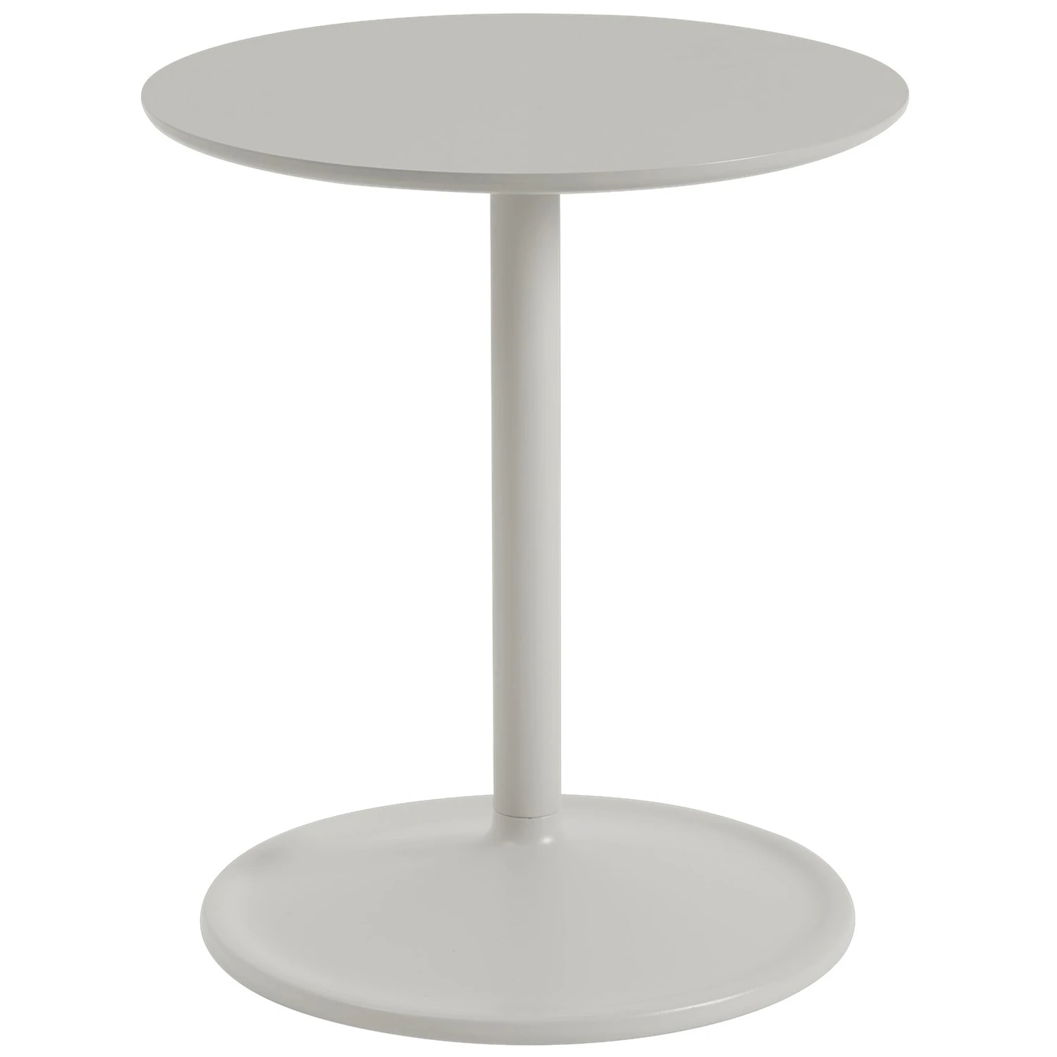 Muuto Soft Sidobord &Oslash;41x48 Cm - Sidobord & Avlastningsbord Linoleum Gr&aring;