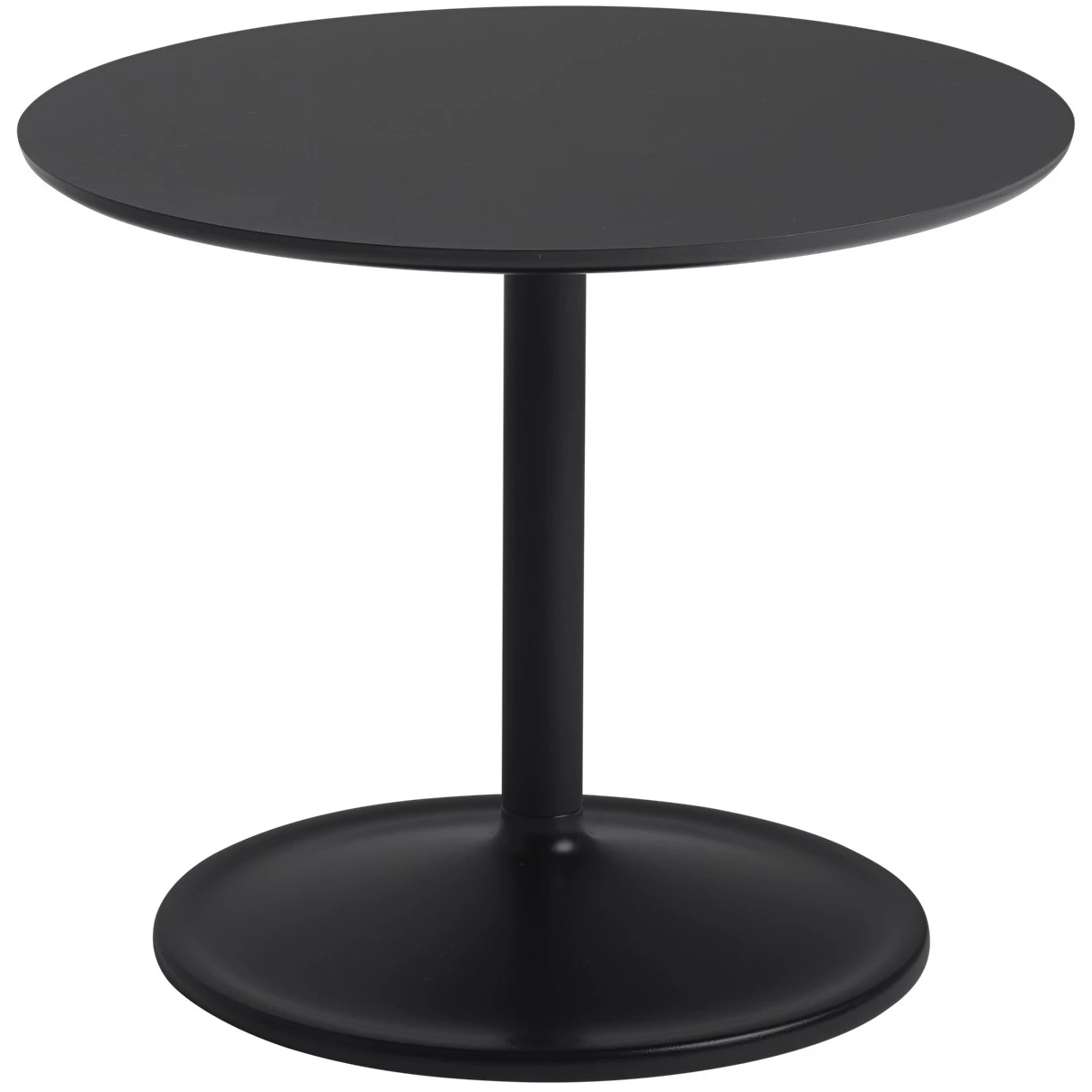 Muuto Soft Sidobord &Oslash;48x40 Cm - Sidobord & Avlastningsbord Svart