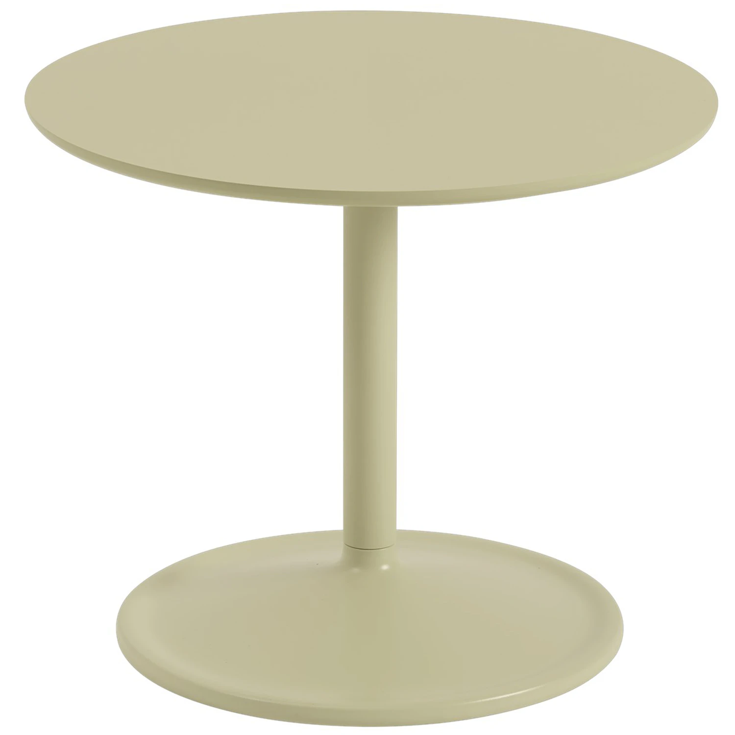 Muuto Soft Sidobord &Oslash;48x40 Cm Beige Green - Sidobord & Avlastningsbord Laminat Beige-Green