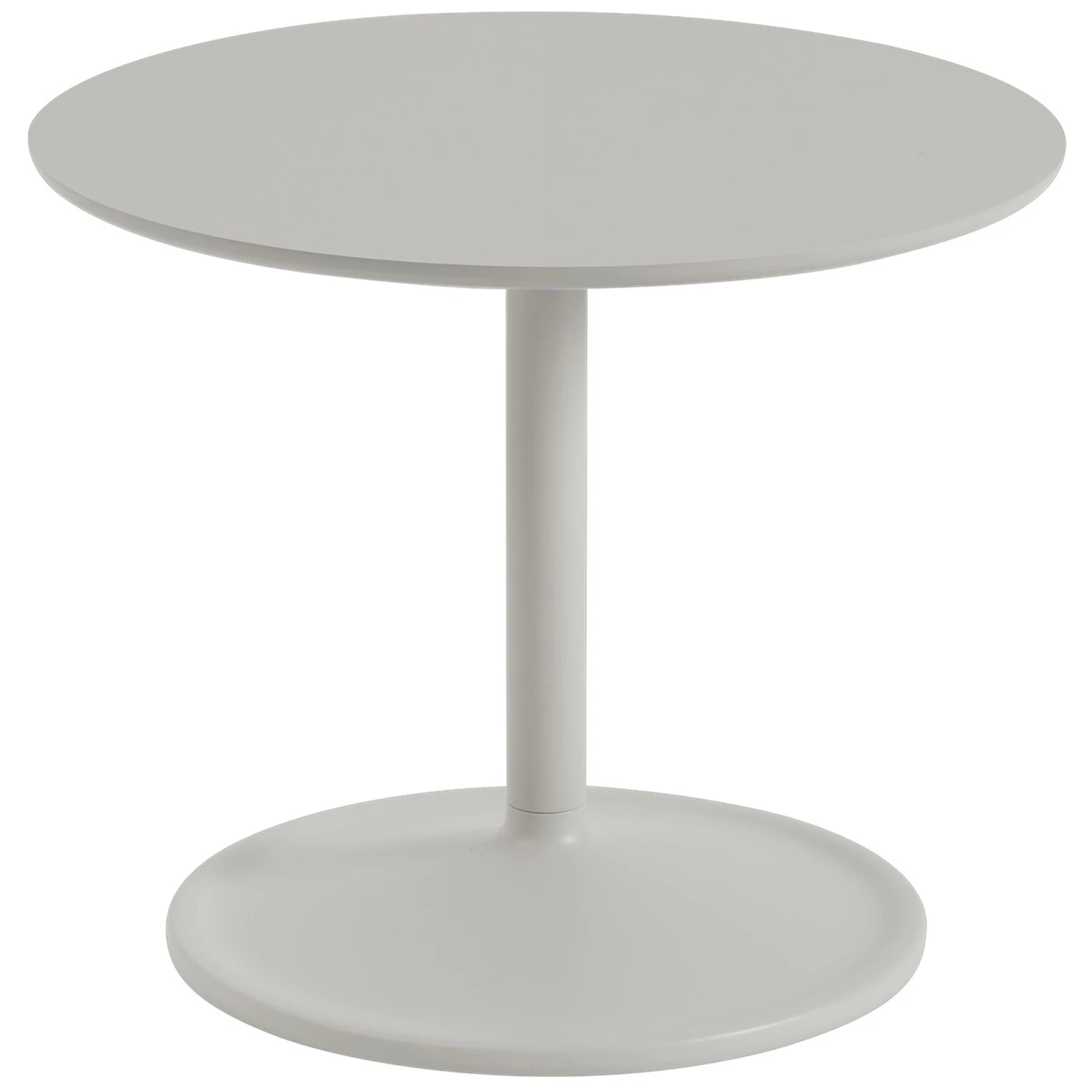 Muuto Soft Sidobord &Oslash;48x40 Cm - Sidobord & Avlastningsbord Linoleum Gr&aring;