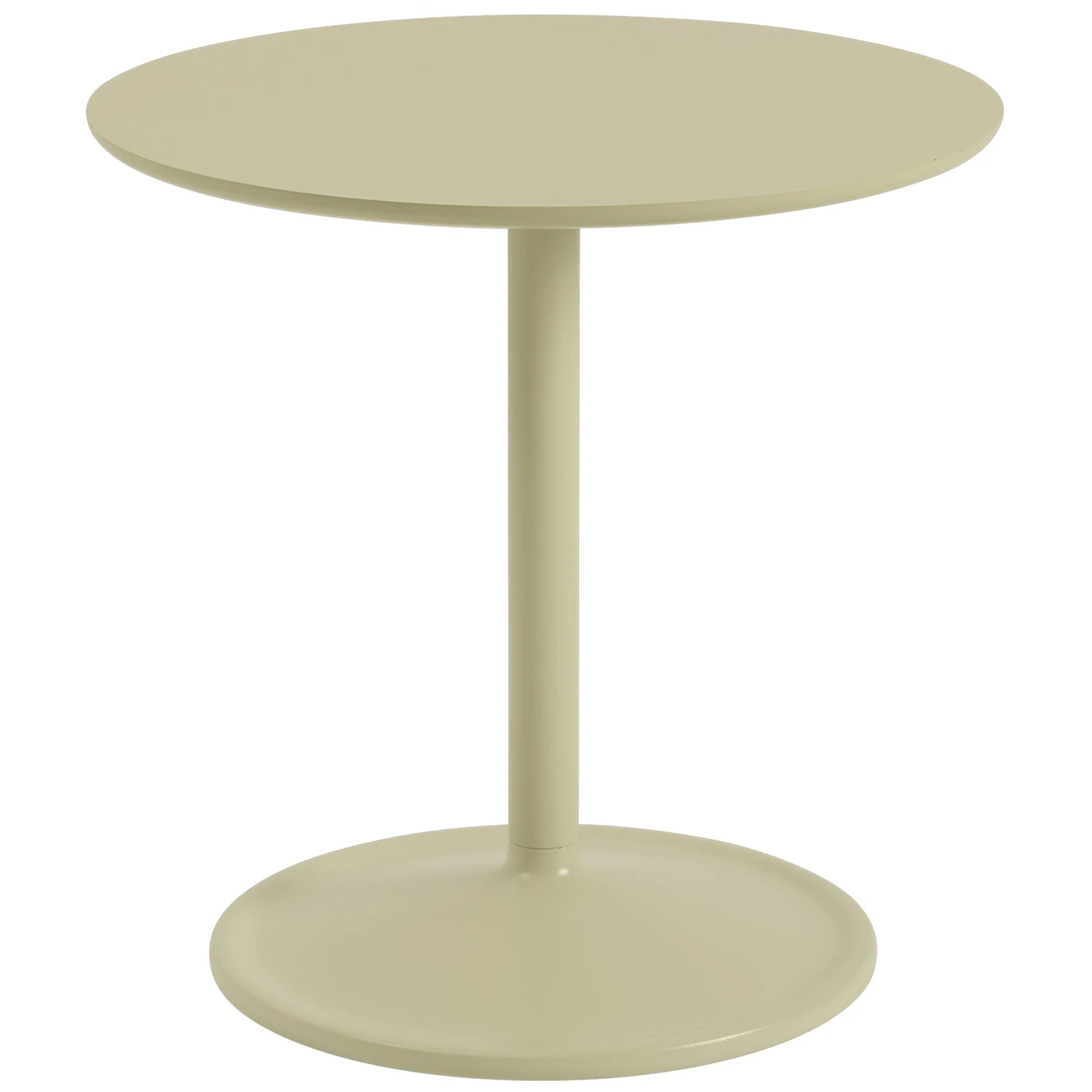 Muuto Soft Sidobord &Oslash;48x48 Cm Beige Green - Sidobord & Avlastningsbord Laminat Beige-Green