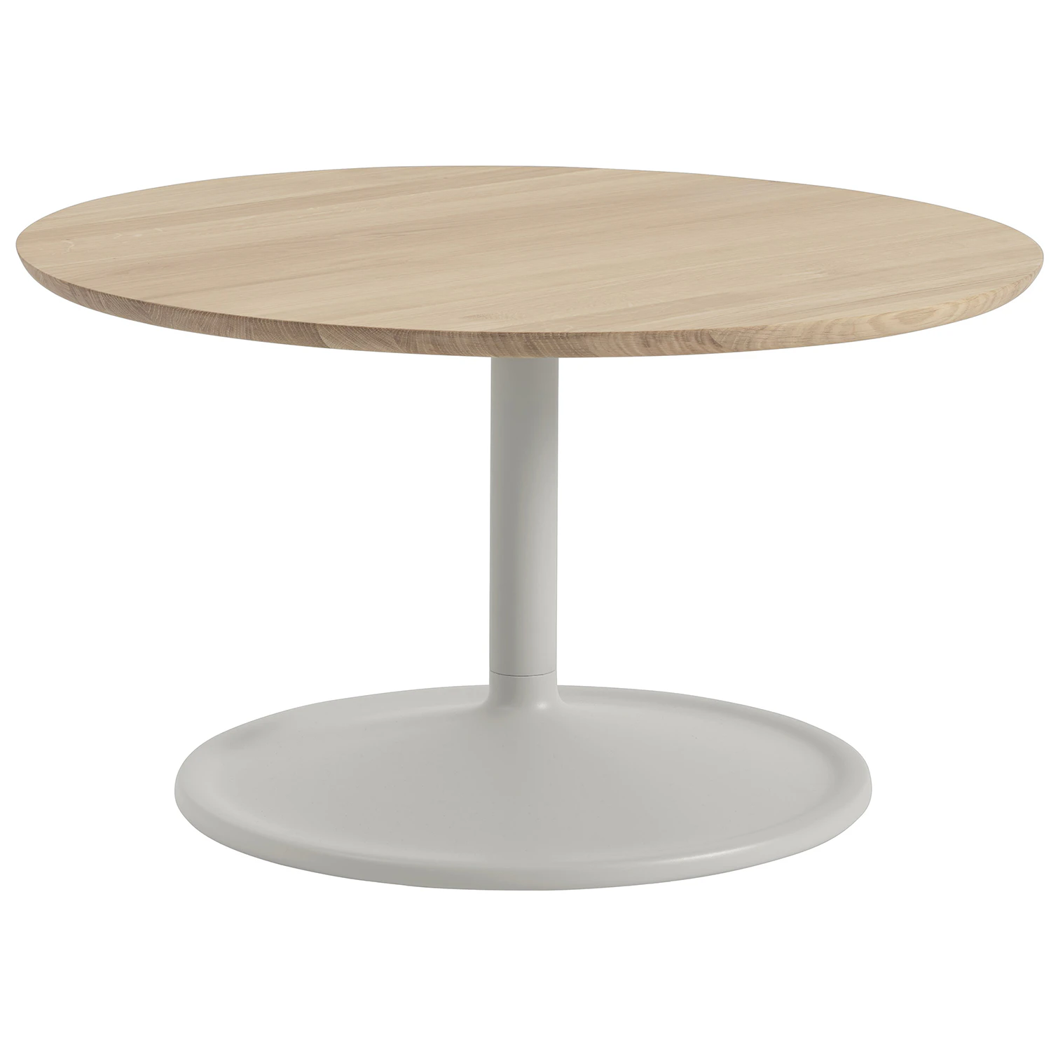 Muuto Soft Soffbord &Oslash;75 Cm Solid / - Soffbord Ek Gr&aring;