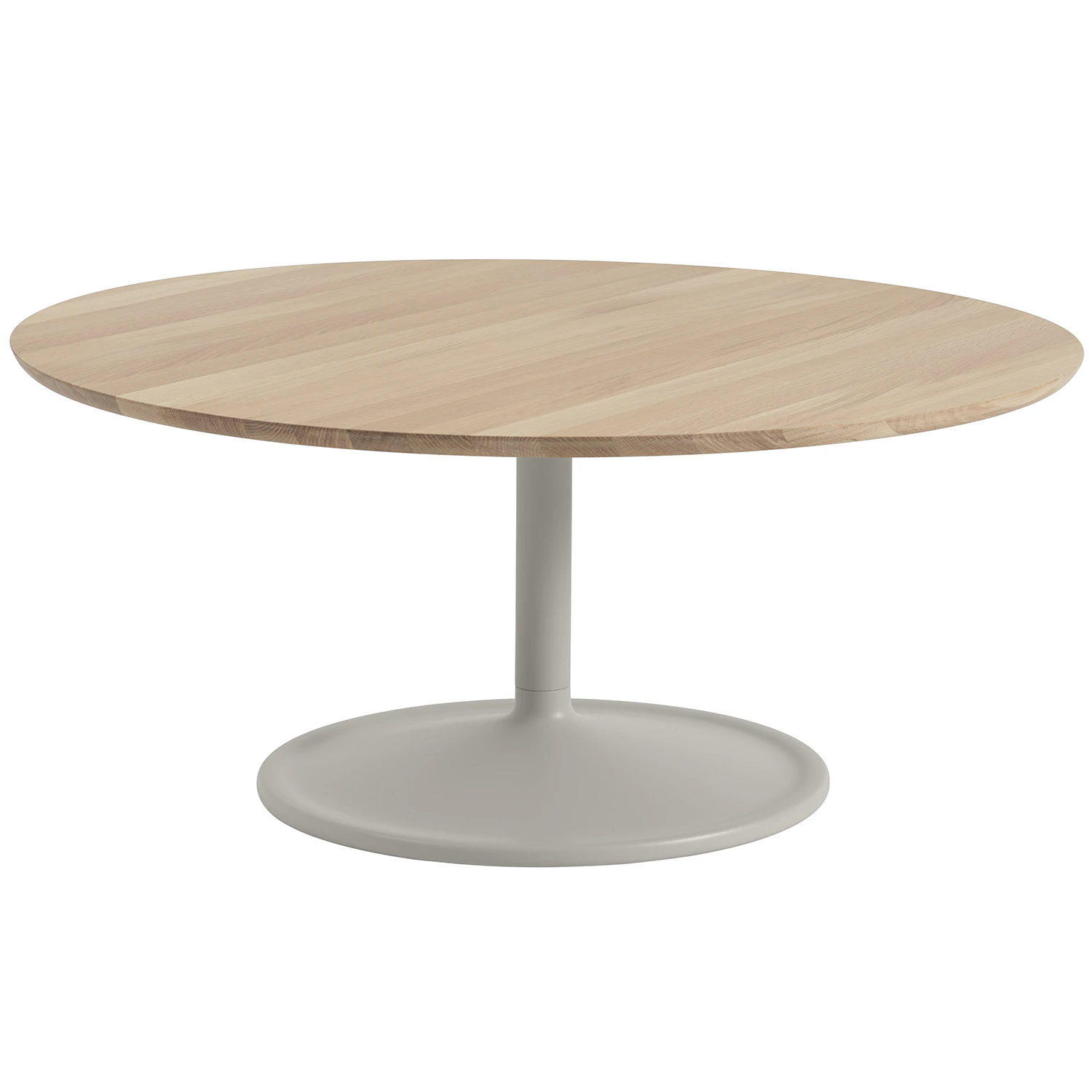Muuto Soft Soffbord &Oslash;95 Cm Solid Ek / - Soffbord Massiv Ek Gr&aring;