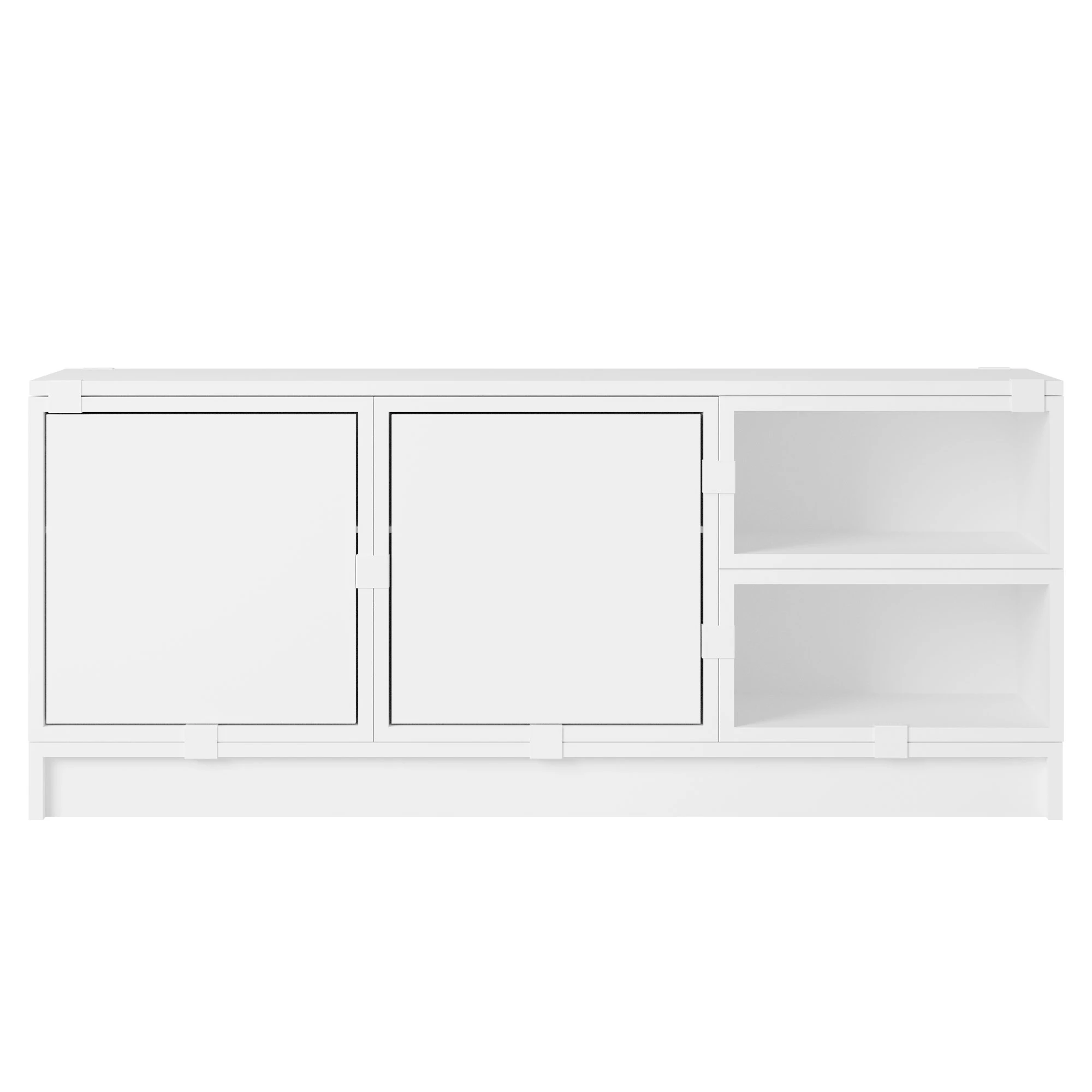 Muuto Stacked Configuration 2 Hallmöbel - Bokhyllor Pu-lackerad Mdf Vit