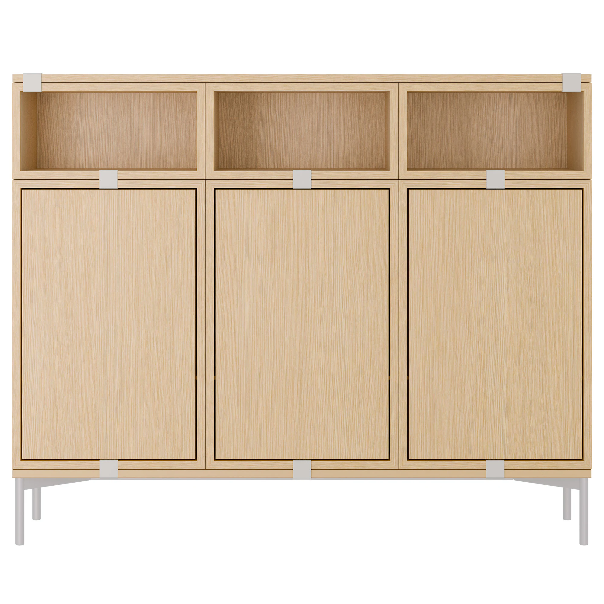 Muuto Stacked Configuration 3 Skänk - Sidobord & Avlastningsbord Ek