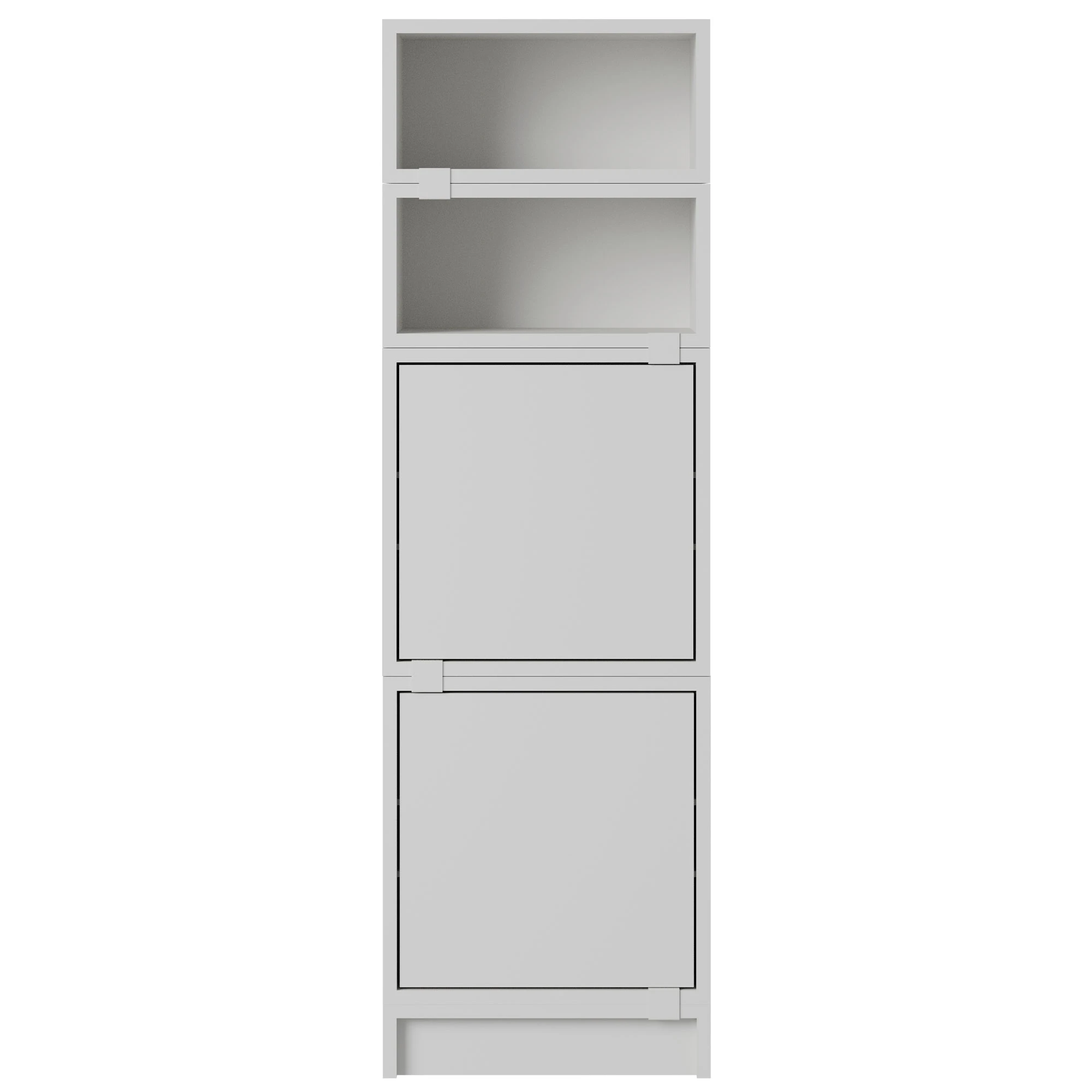 Muuto Stacked Configuration 4 Kontorshylla - Bokhyllor Pu-lackerad Mdf Grå