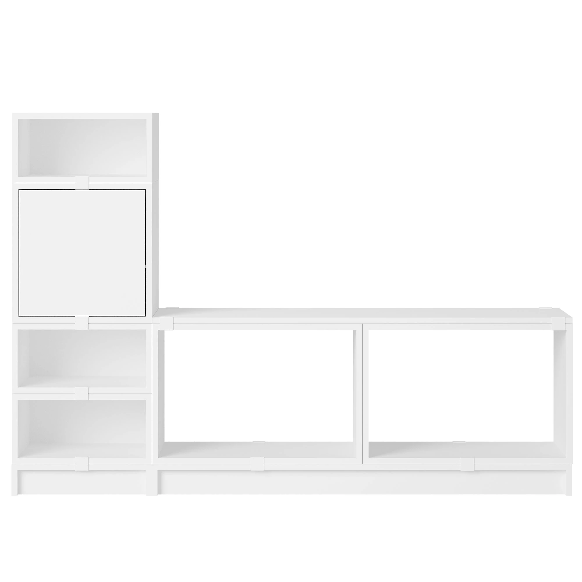 Muuto Stacked Configuration 1 Hallmöbel - Bokhyllor Pu-lackerad Mdf Vit