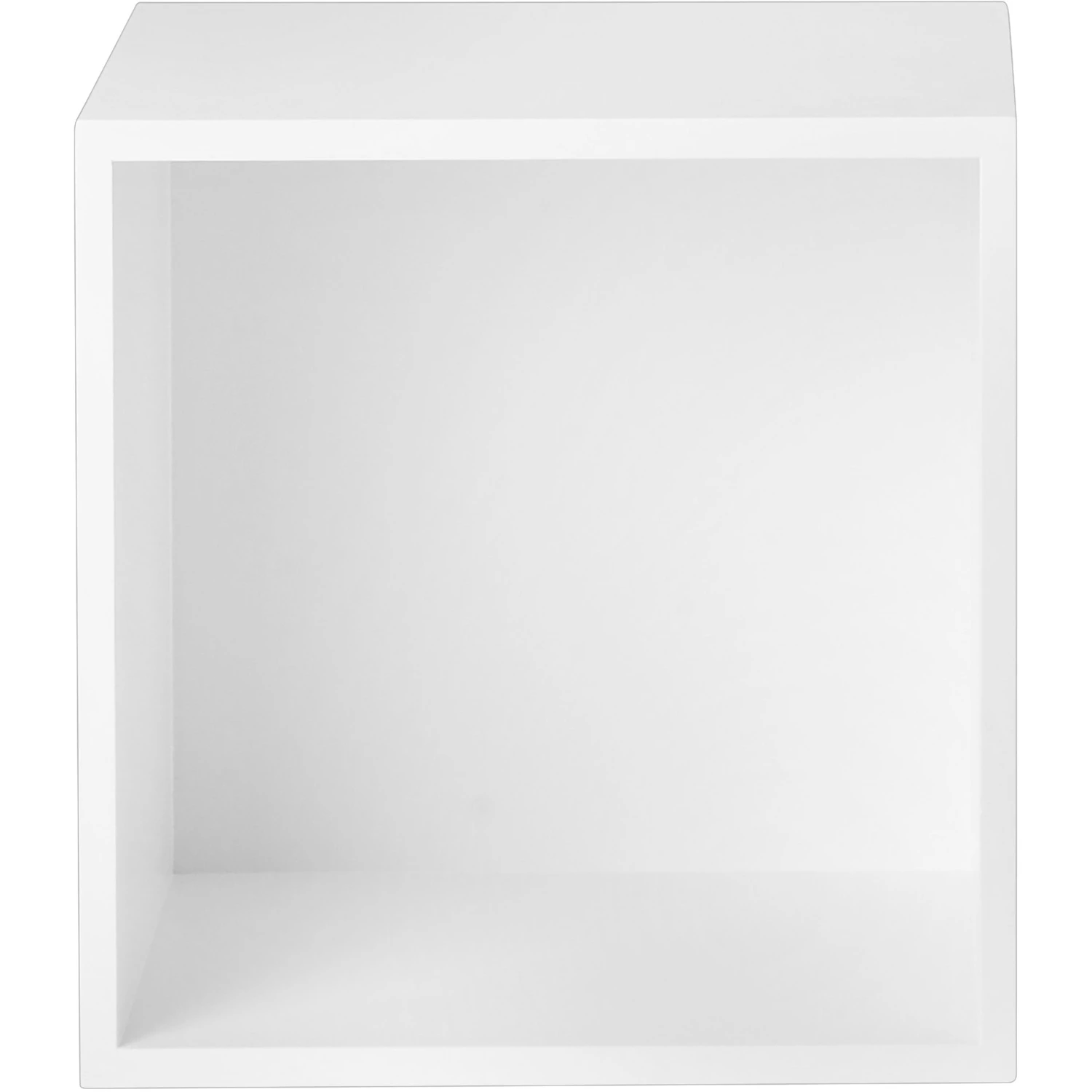 Muuto Stacked Hylla 2.0 Med Baksida Medium - Vägghyllor Pu-lackerad Mdf Vit
