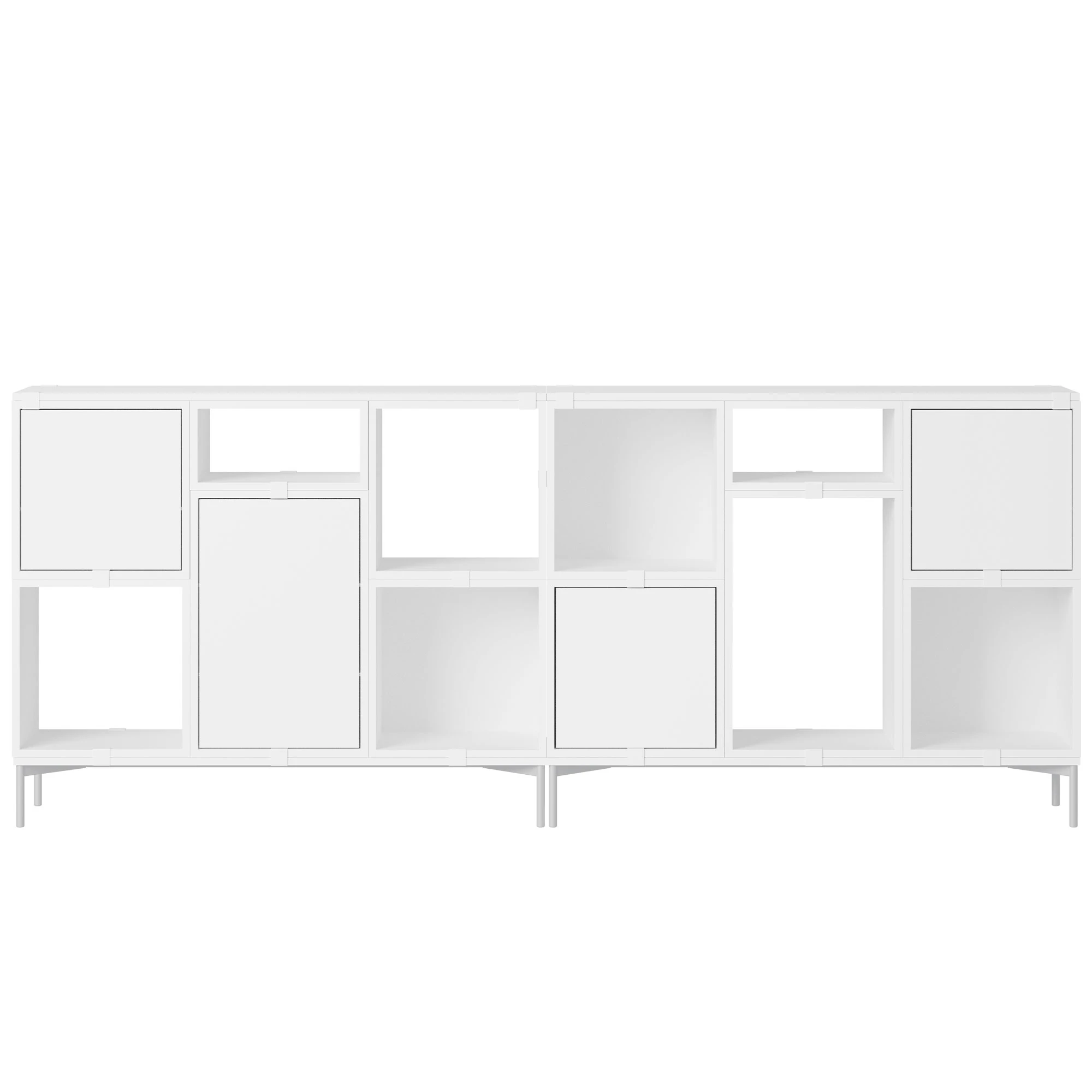 Muuto Stacked Configuration 3 Kontorshylla - Bokhyllor Pu-lackerad Mdf Vit