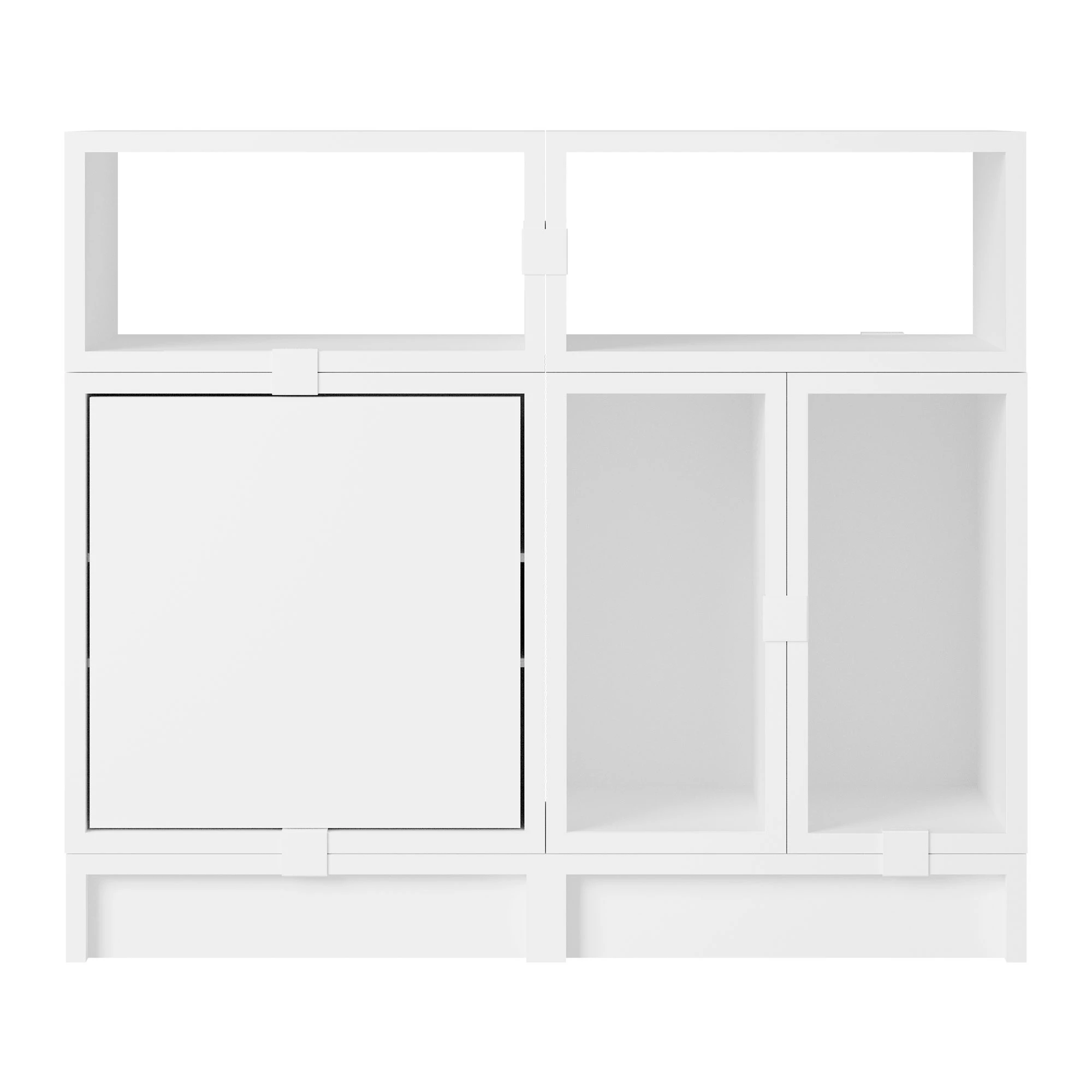 Muuto Stacked Configuration 5 Kontorshylla - Bokhyllor Pu-lackerad Mdf Vit