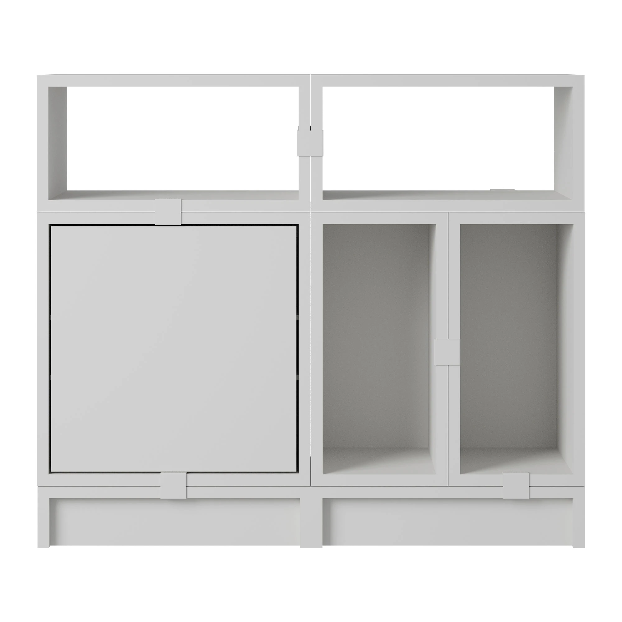 Muuto Stacked Configuration 5 Kontorshylla - Bokhyllor Pu-lackerad Mdf Grå