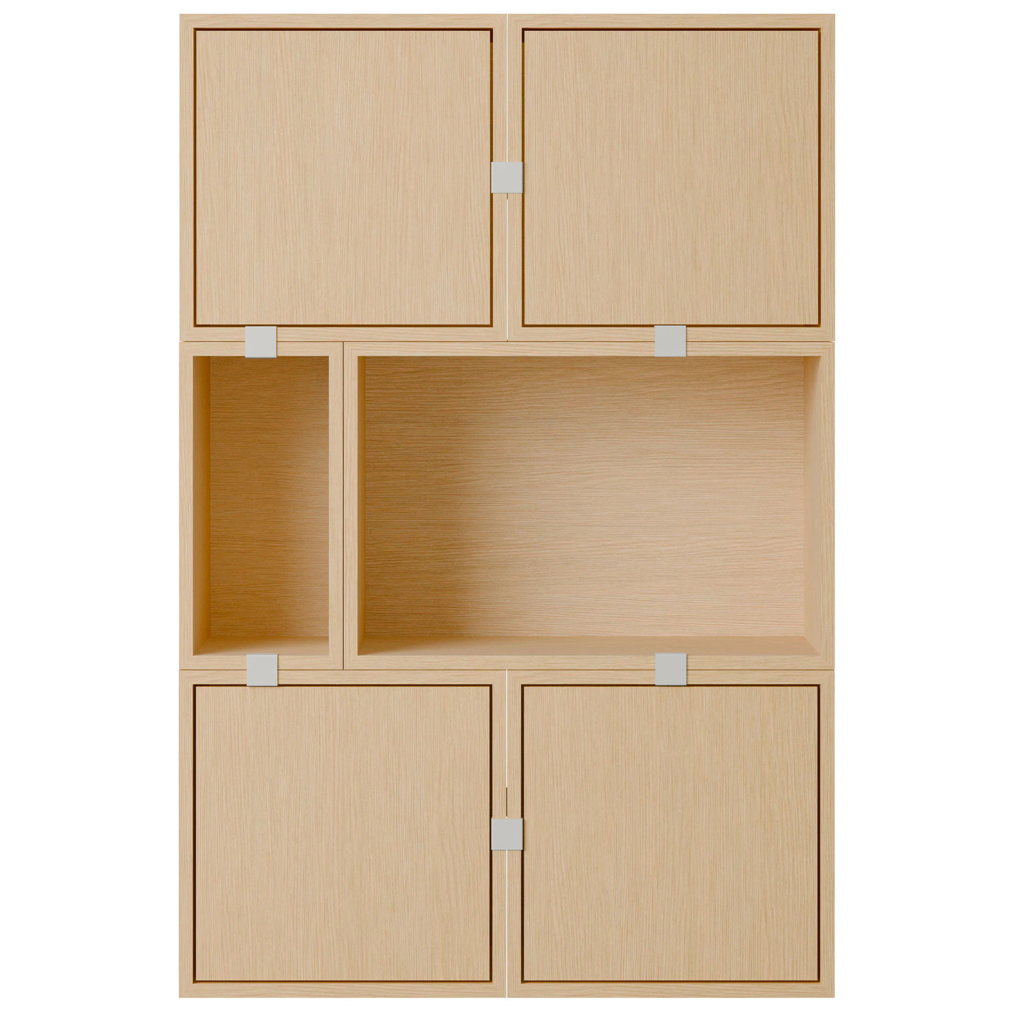 Muuto Stacked Configuration 4 Sk&auml;nk - Sidobord & Avlastningsbord Ek