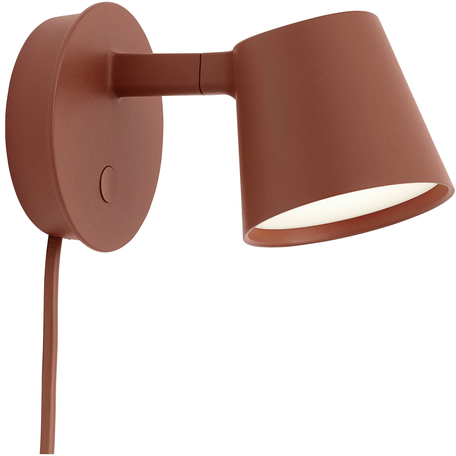 Muuto Tip V&auml;gglampa Kopparbrun - V&auml;gglampor Pulverlackerad Aluminium Copper Brown