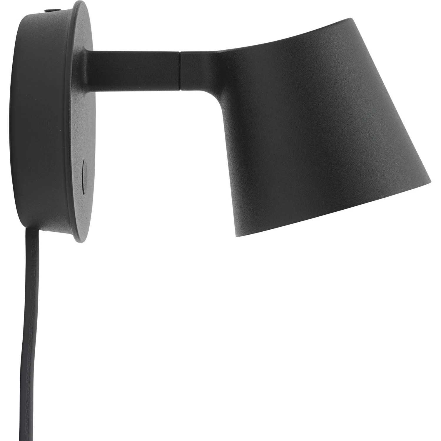 Muuto Tip V&auml;gglampa - V&auml;gglampor Pulverlackerad Aluminium Svart