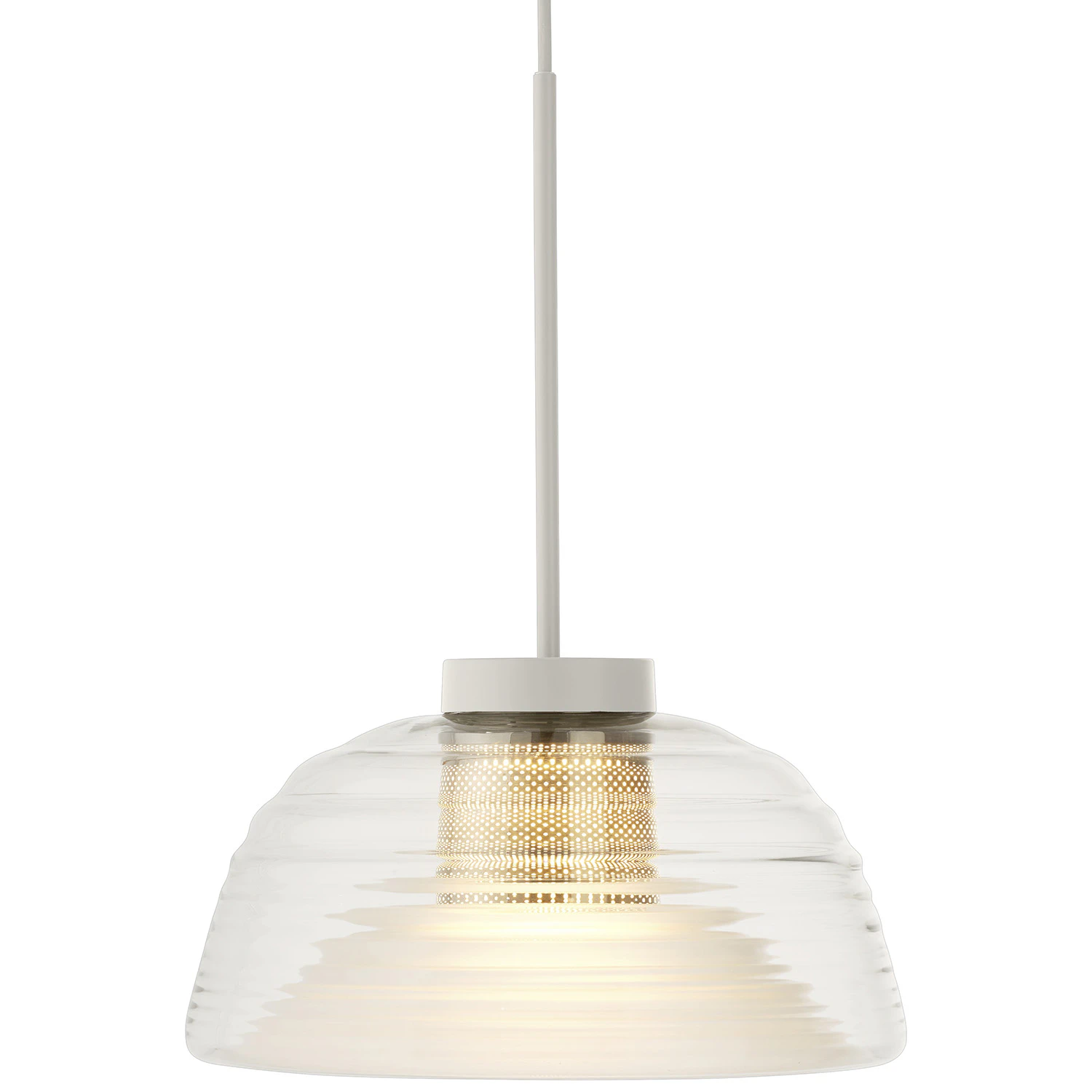 Muuto Two-layer Pendel - Pendellampor Munblåst Glas Grå