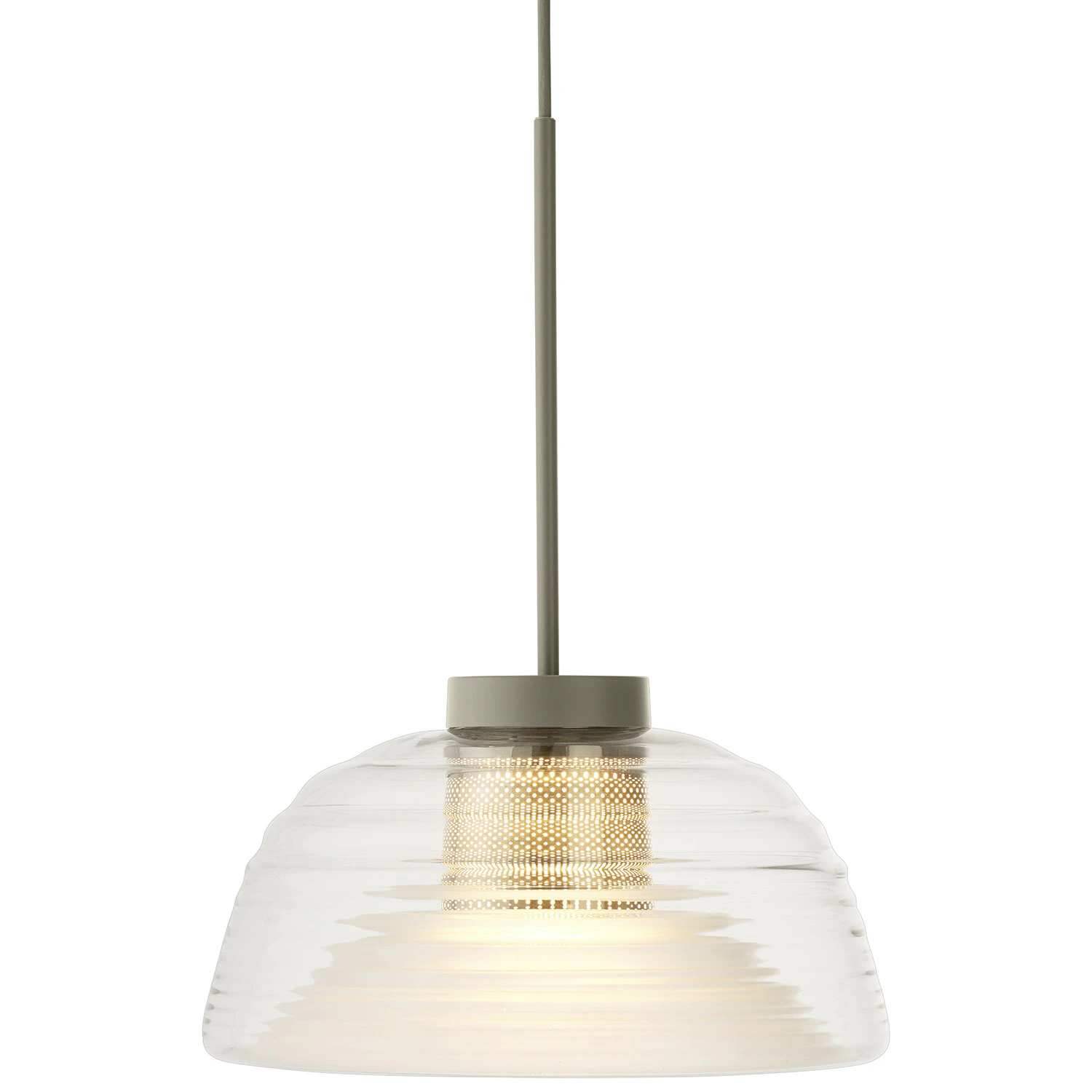 Muuto Two-layer Pendel Oliv - Pendellampor Munblåst Glas Olivgrön
