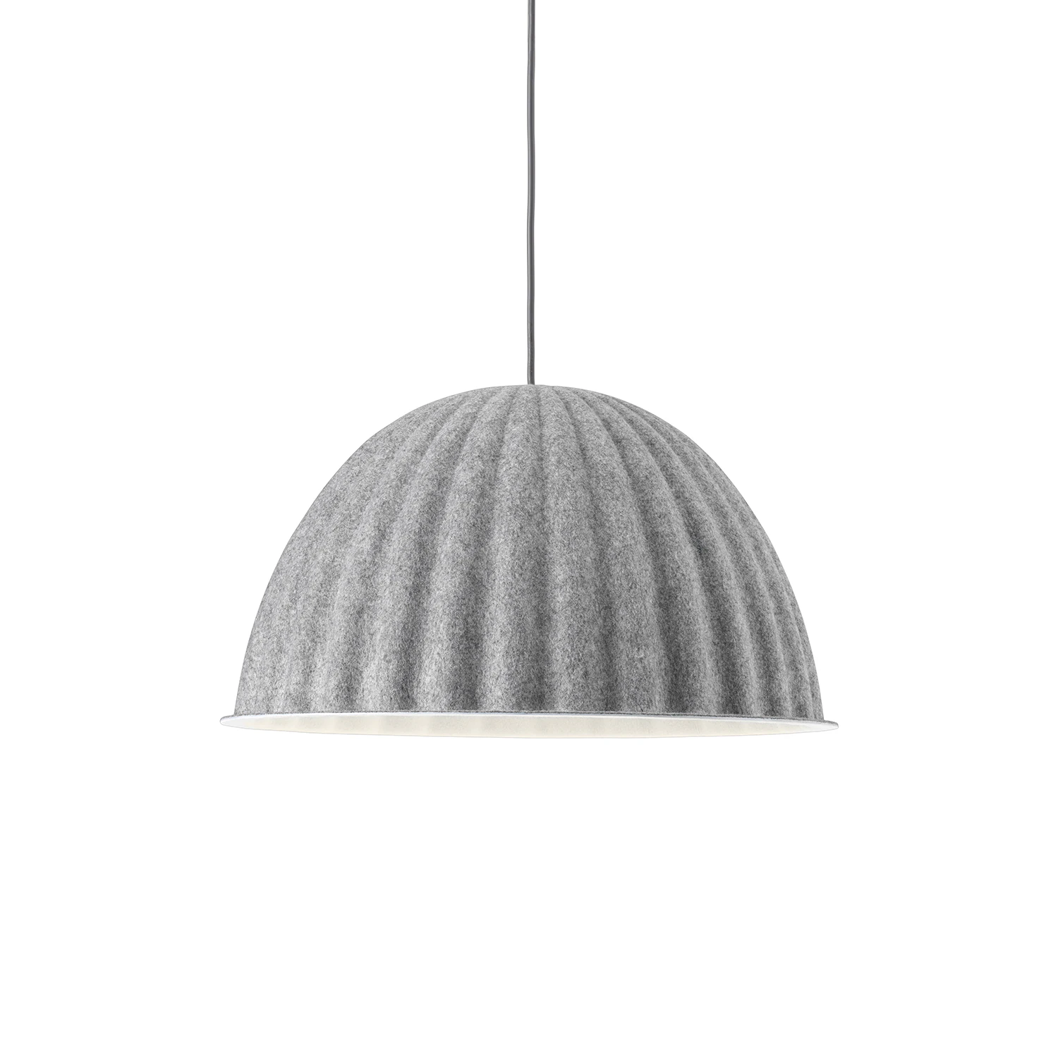Muuto Under The Bell Pendel Ø55 Cm - Pendellampor Gummi Grå