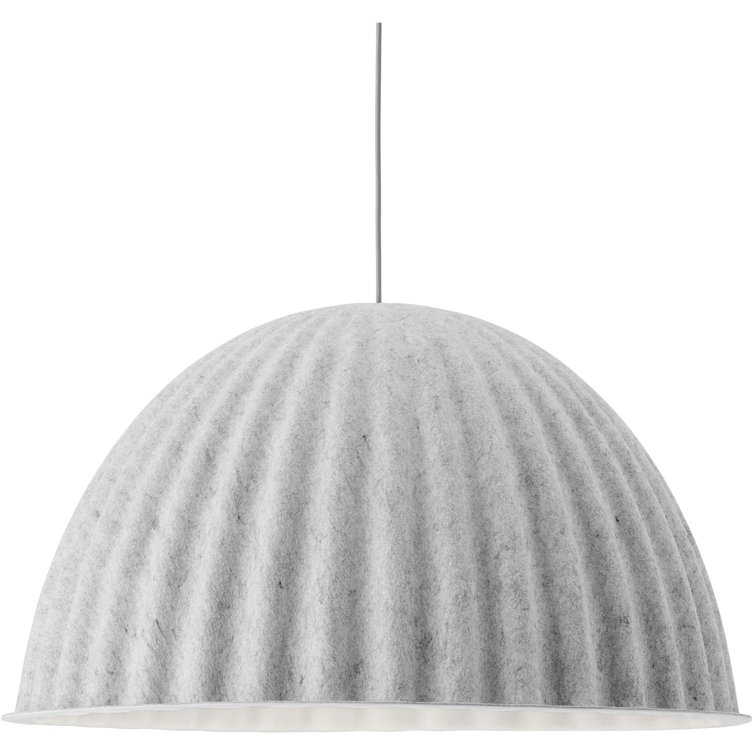 Muuto Under The Bell Pendel Ø82 Cm White Melange - Pendellampor Filt Vit Melange