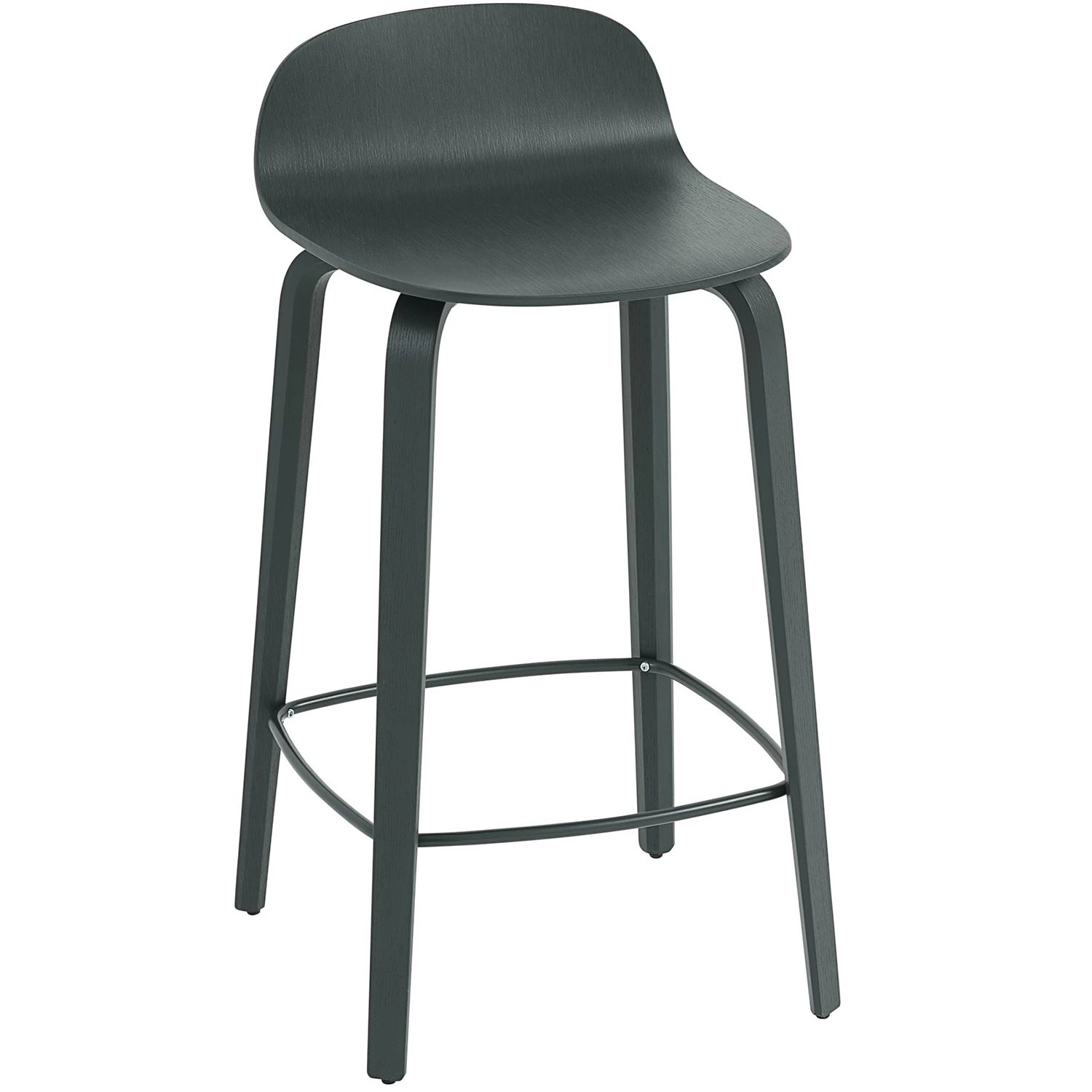 Muuto Visu Barstol 65 Cm - Barstolar Askfan&eacute;r M&ouml;rkgr&ouml;n