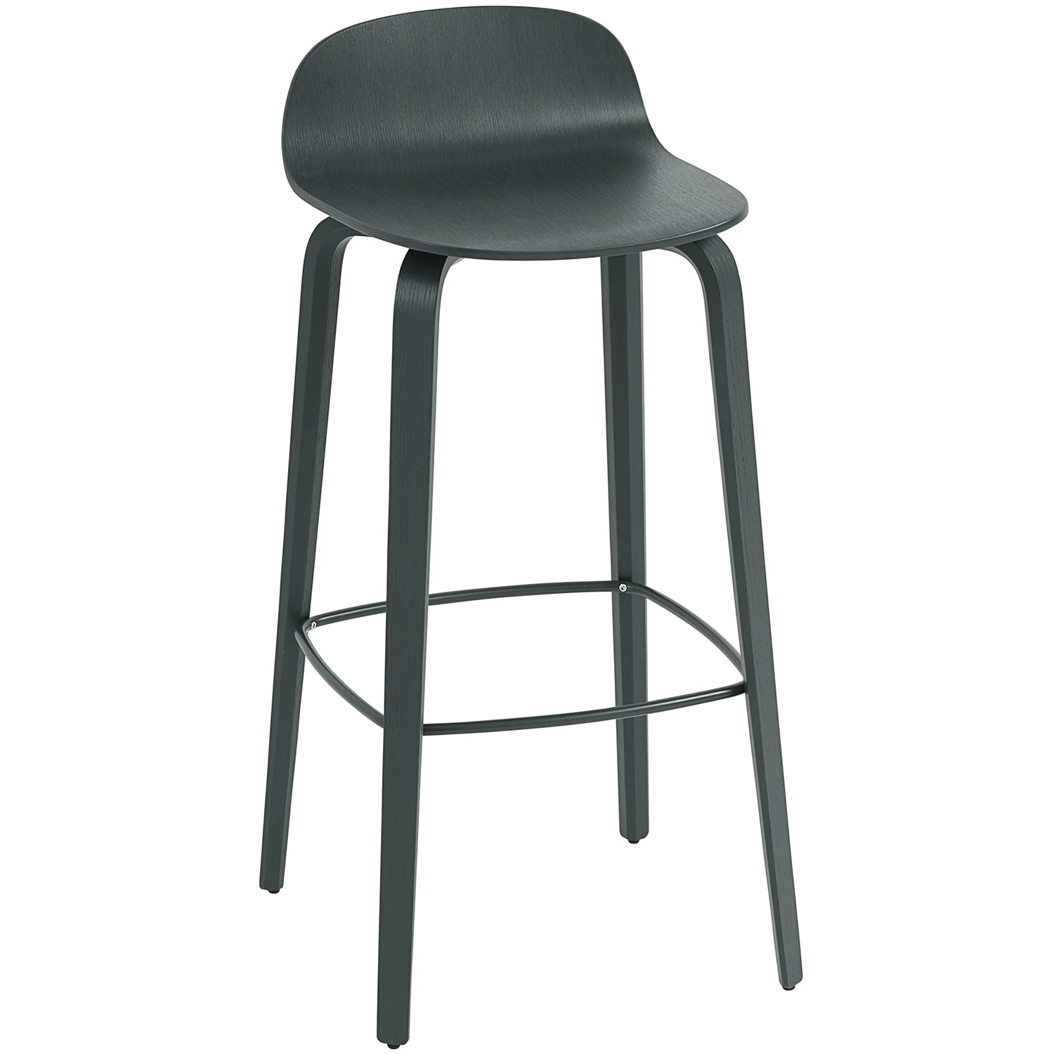 Muuto Visu Barstol 75 Cm - Barstolar Askfan&eacute;r M&ouml;rkgr&ouml;n