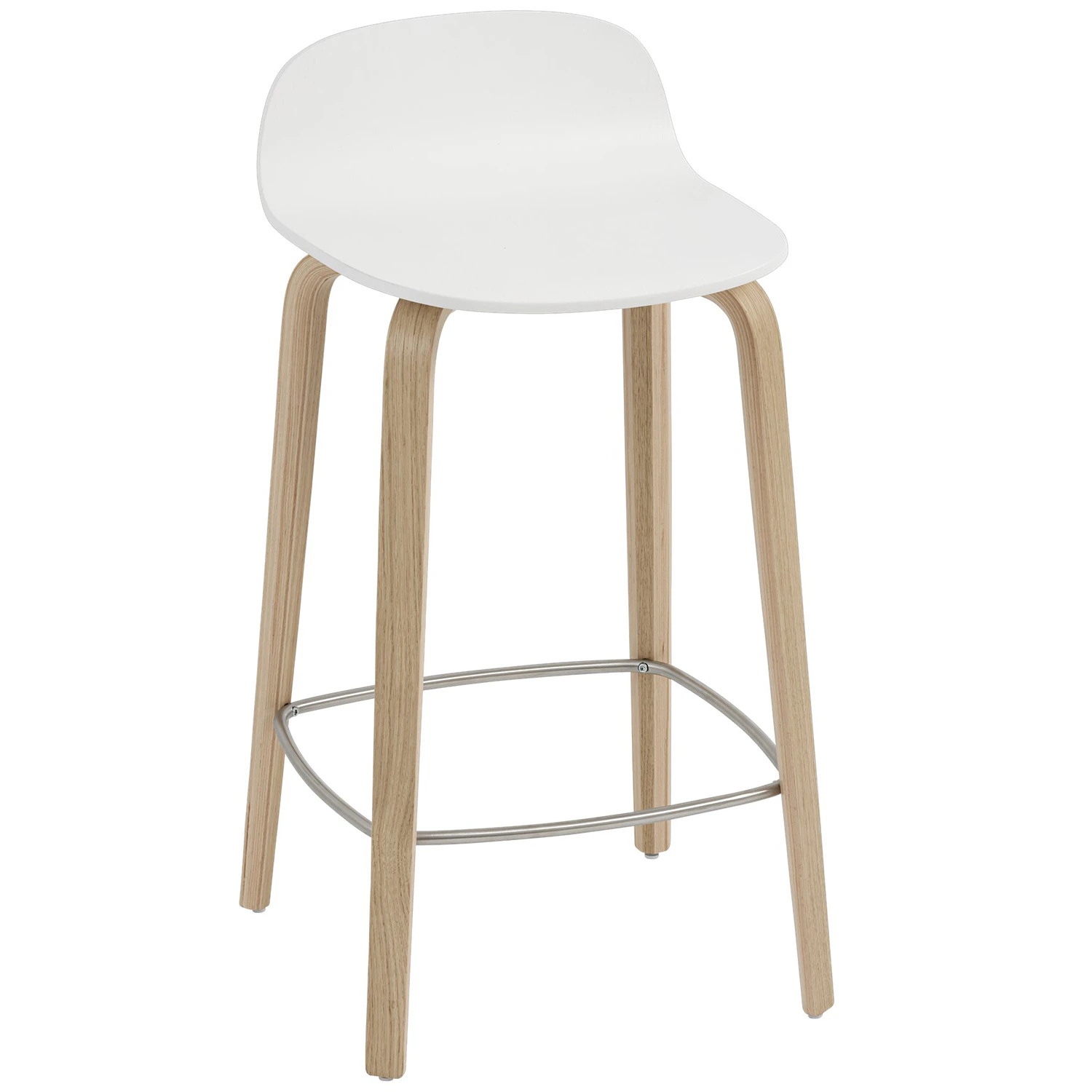 Muuto Visu Barstol 65 Cm / Ek - Barstolar Ekfan&eacute;r Vit
