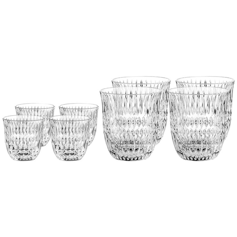 Ethno Barista Glas Med Två Storlekar, 8-pack