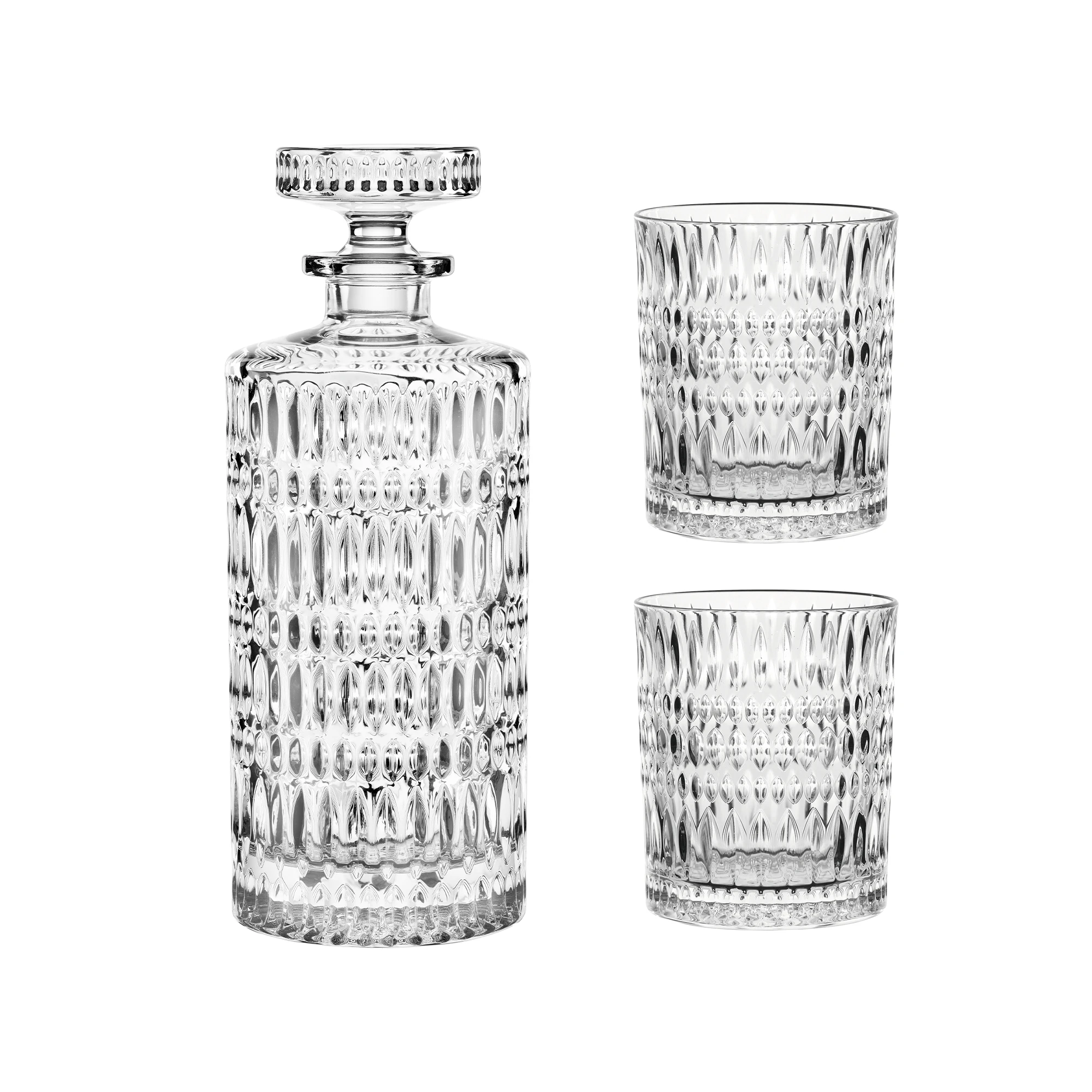 Nachtmann Ethno Whiskyset 3-pack - Whiskeyglas & Cognacglas Kristallglas Transparent