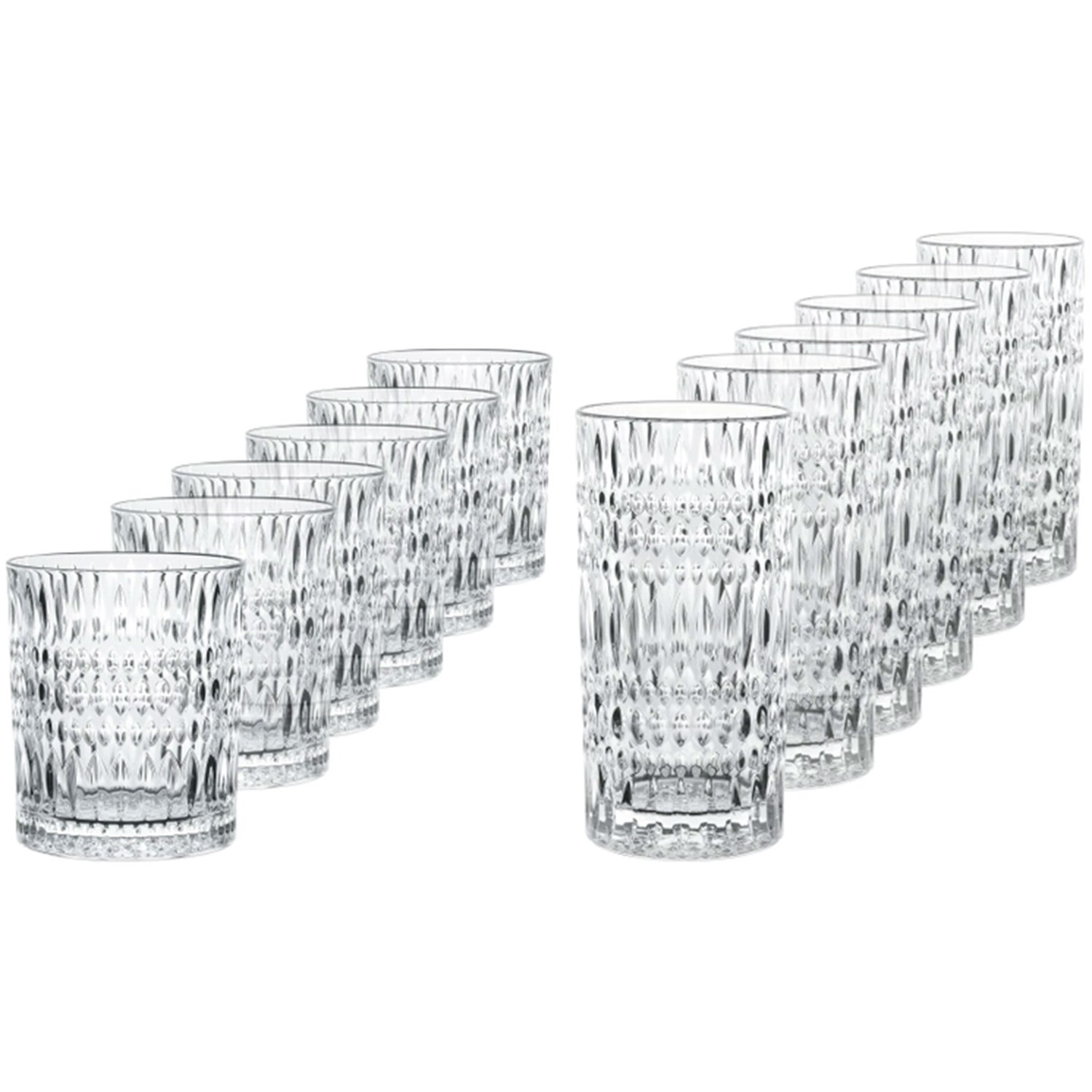 Nachtmann Ethno Tumblerglas 12-pack - Tumblerglas Kristallglas Klar