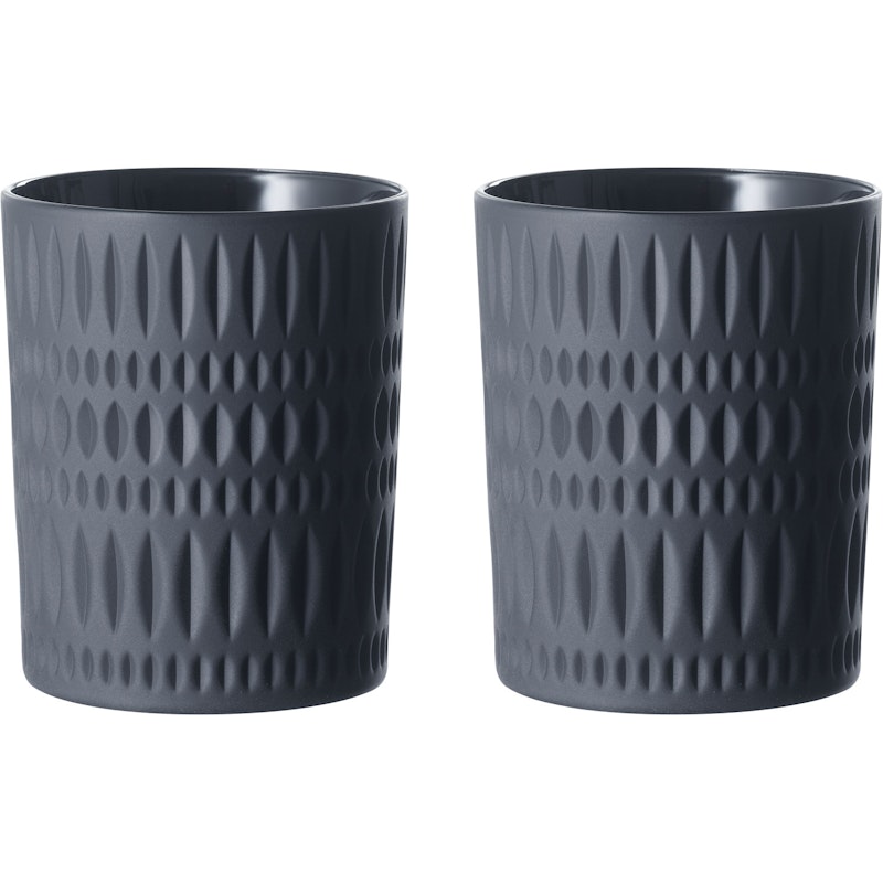 Ethno Whisky Tumbler black 30,4cl 2-p