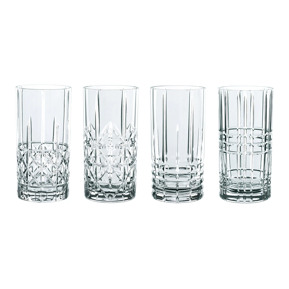 Nachtmann Highland Longdrinkglas 37,5 Cl 4-pack - Highballglas & Longdrinkglas Kristallglas Klar