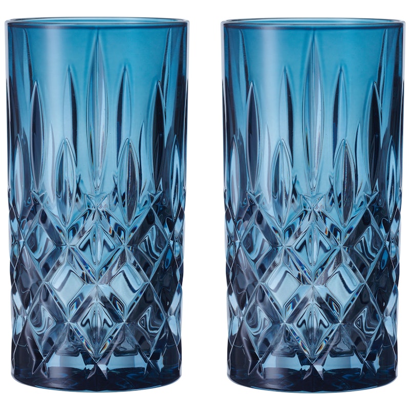 Noblesse Longdrinkglas 37 cl 2-pack, Vintage Blue