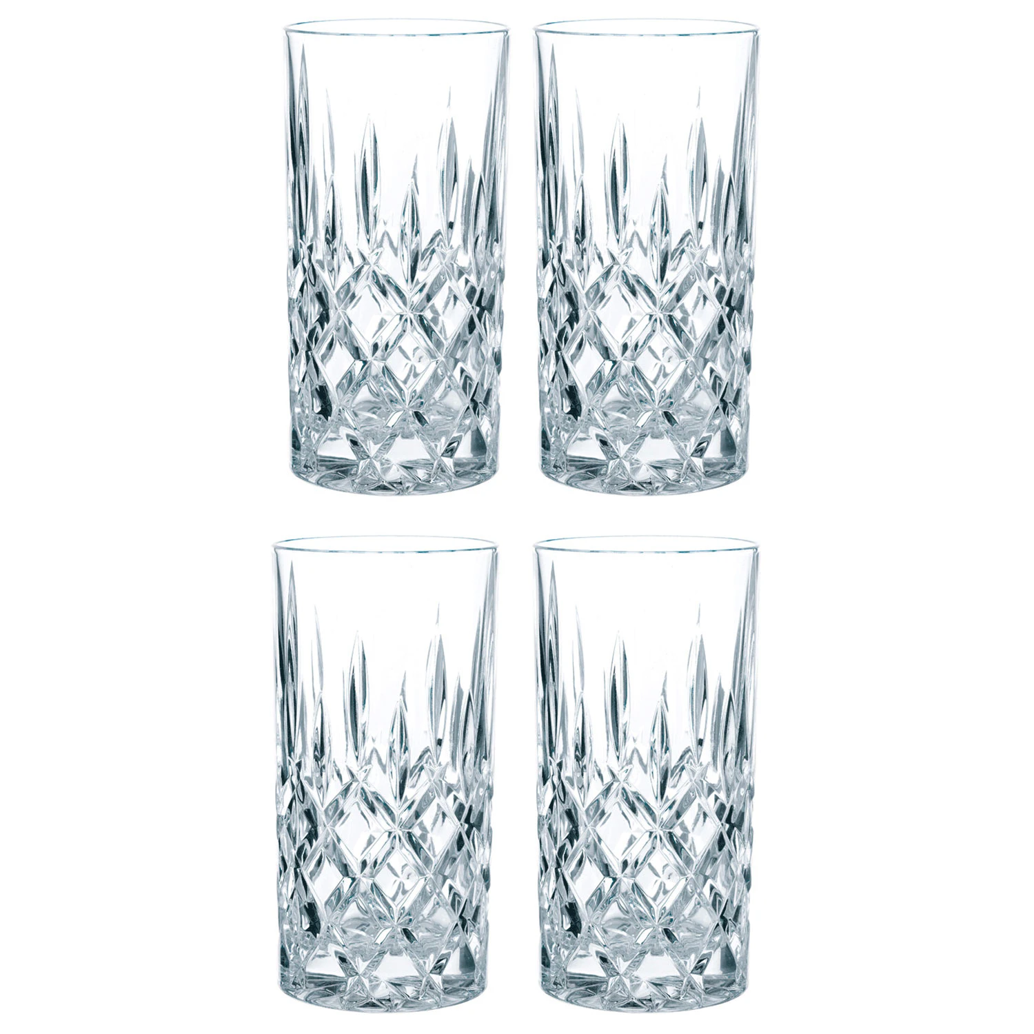 nachtmann noblesse longdrinkglas 37 cl 4-pack - dricksglas kristallglas klar