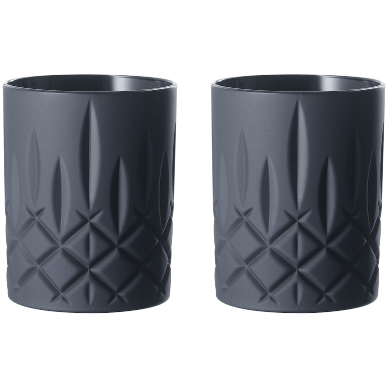 Noblesse Whisky Tumbler black 29,5cl 2-p 