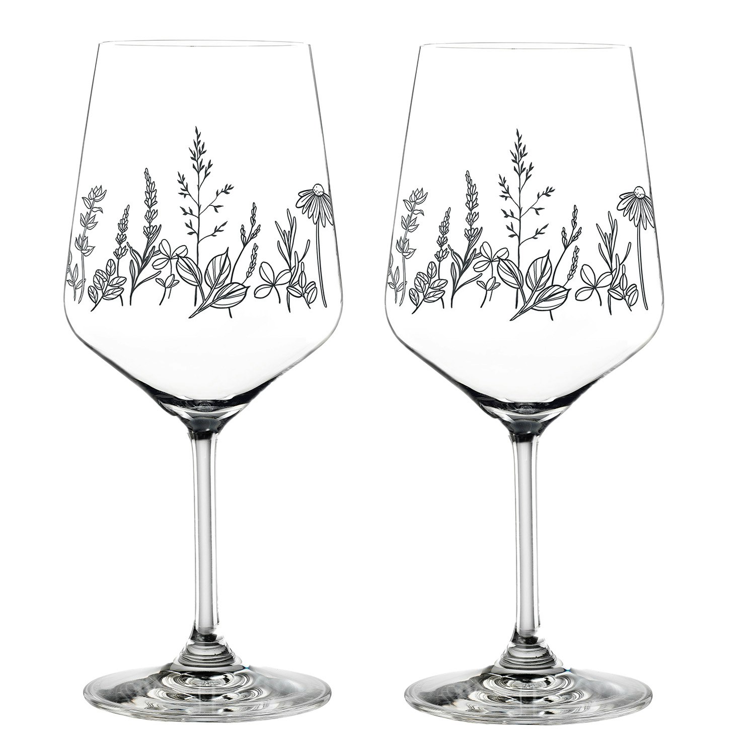 Nachtmann Tattoo Vinglas 2-pack - Vinglas Kristallglas Svart