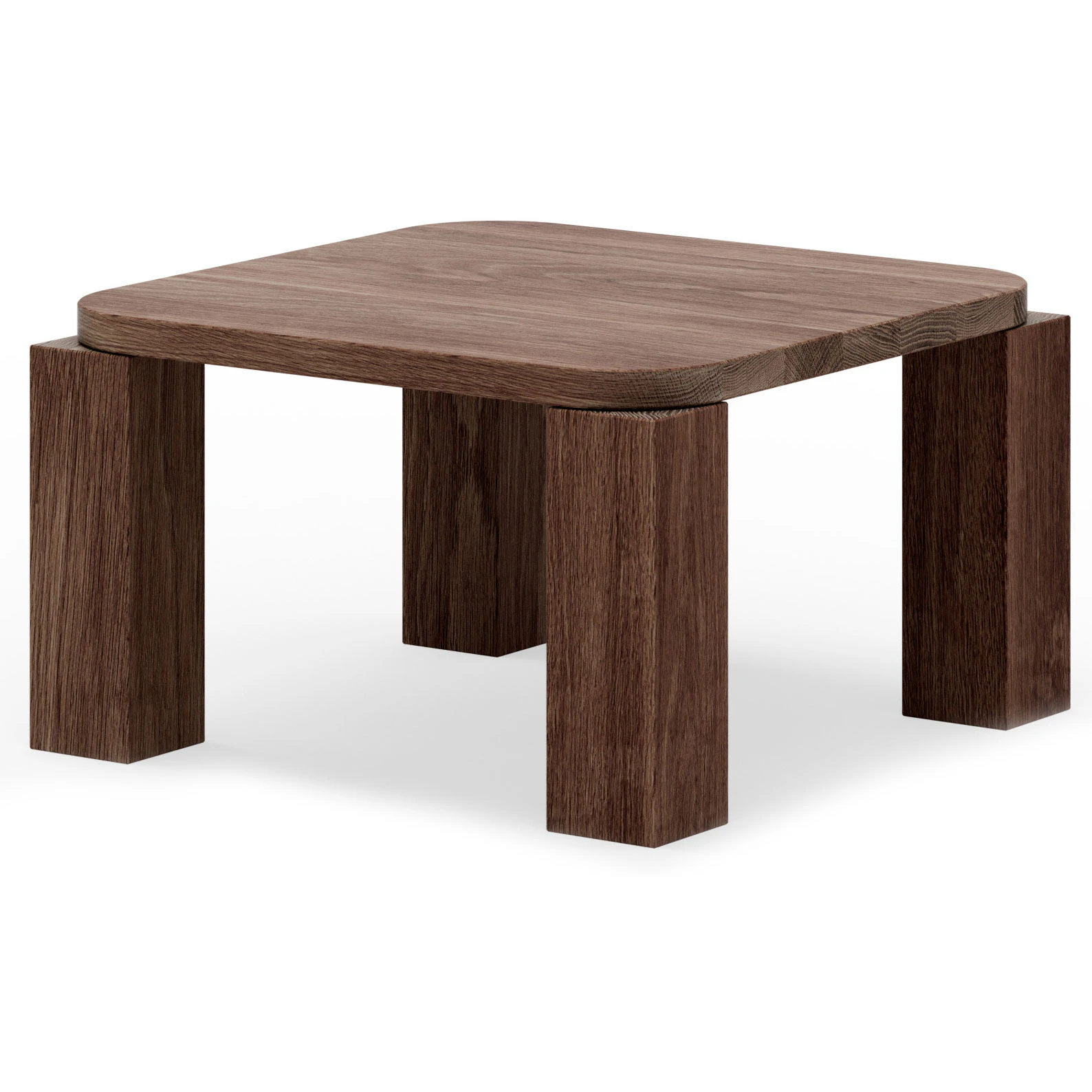 New Works Atlas Coffee Table Fumed Oak 600x600 - Soffbord Ek R&ouml;kt Ek