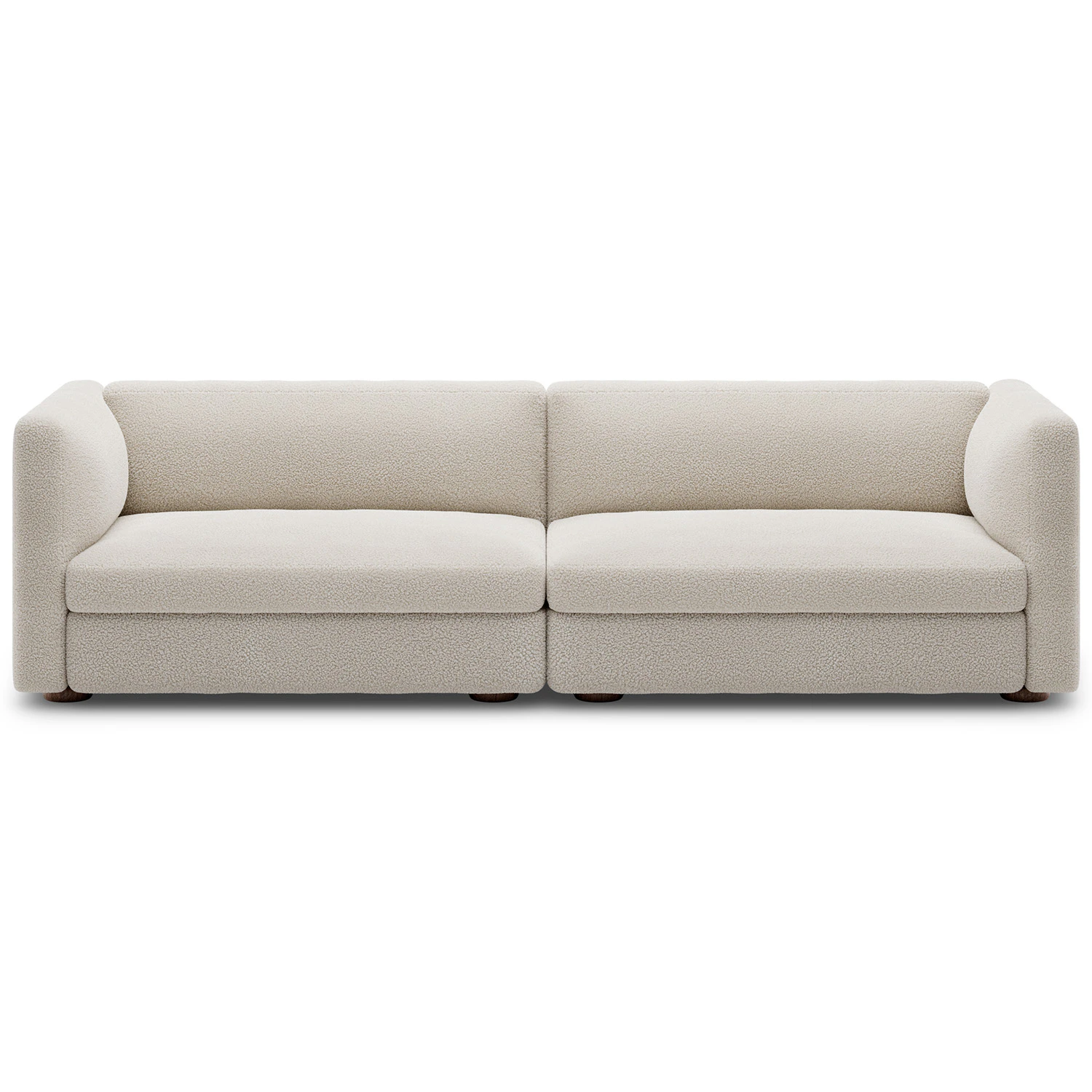 New Works Coda 2,5-sitssoffa Config 1 Drake - 2-sitssoffor Boucl&eacute; Spacedust