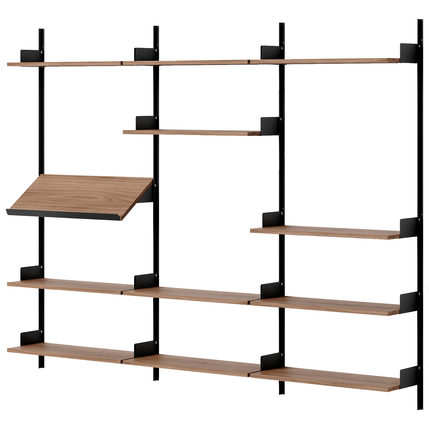 New Works Displayhylla 1900 Mm - Modulära hyllsystem sfanér Valnöt