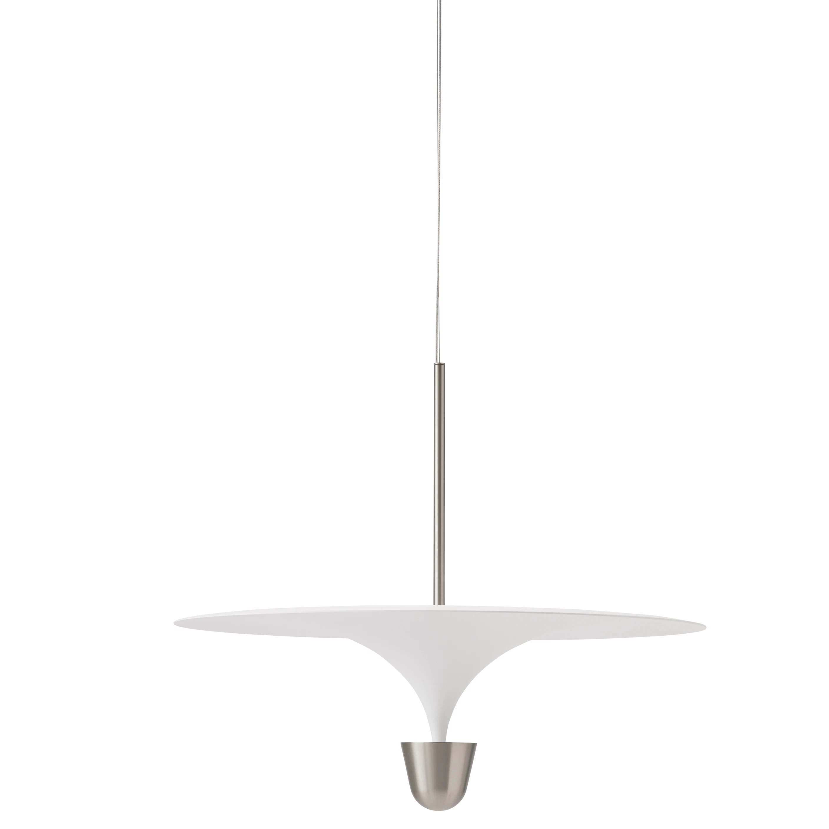 New Works Kantarell Pendel 60 Cm / - Pendellampor Aluminium Vit