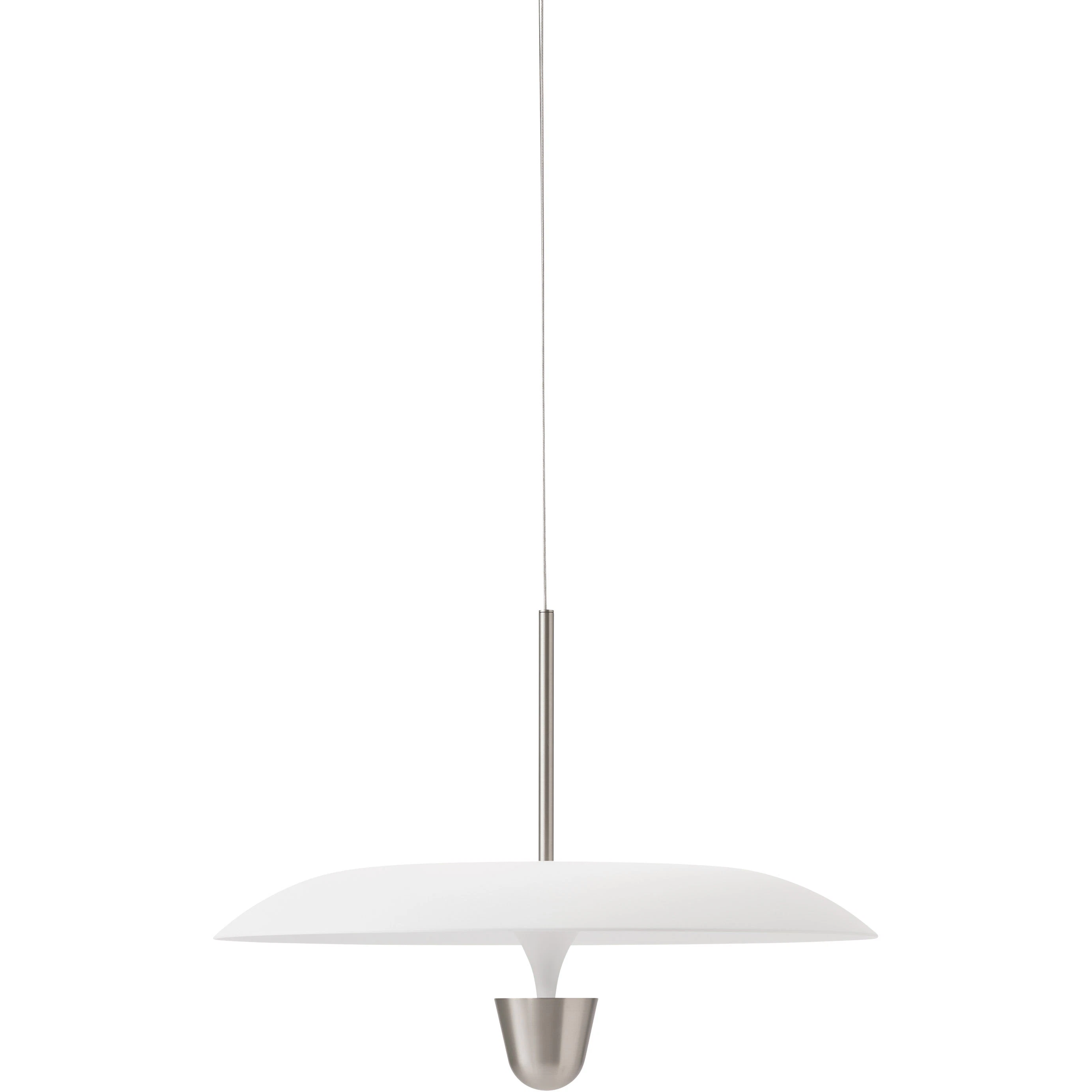 New Works Kantarell Pendel 55 Cm / - Pendellampor Aluminium Vit