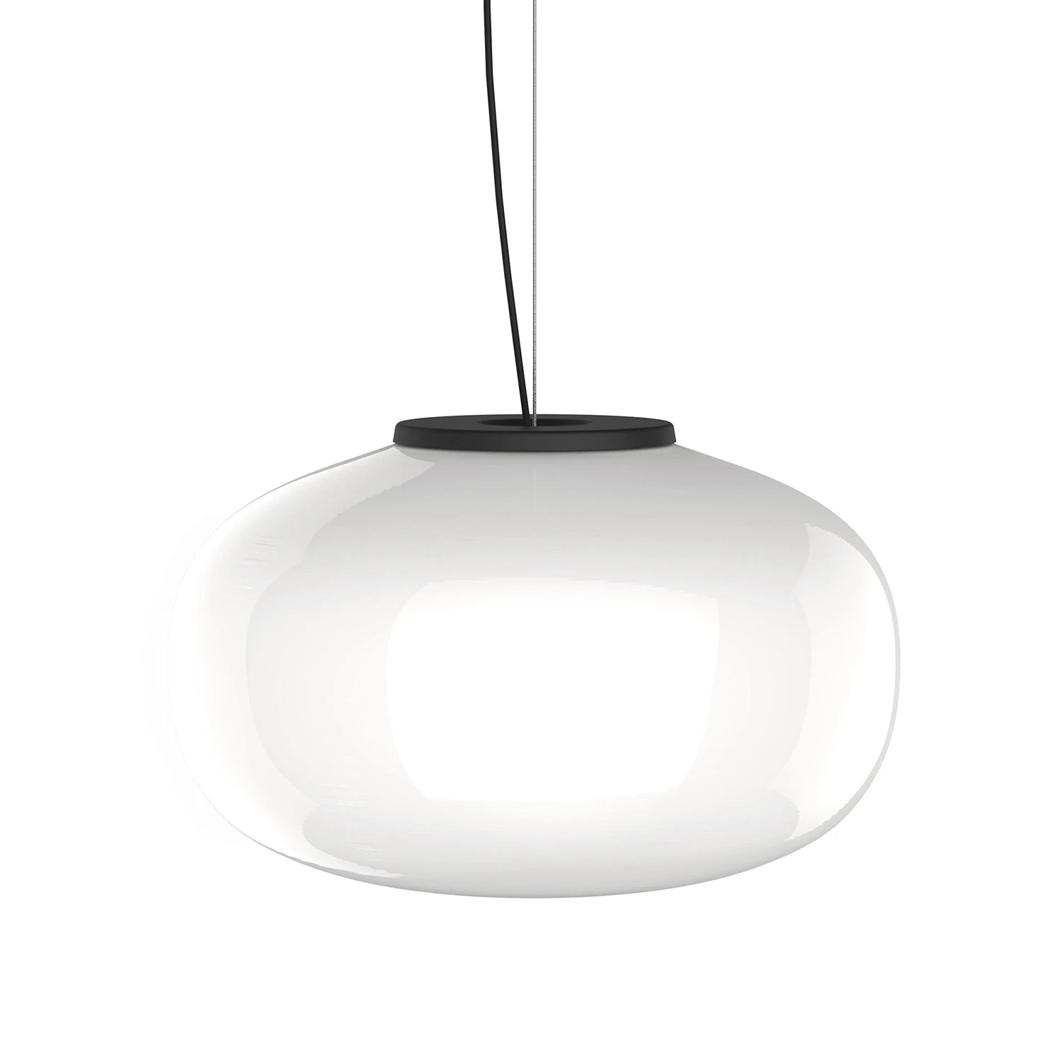New Works Karl-johan Pendel 40 Cm - Pendellampor Pvc Vit