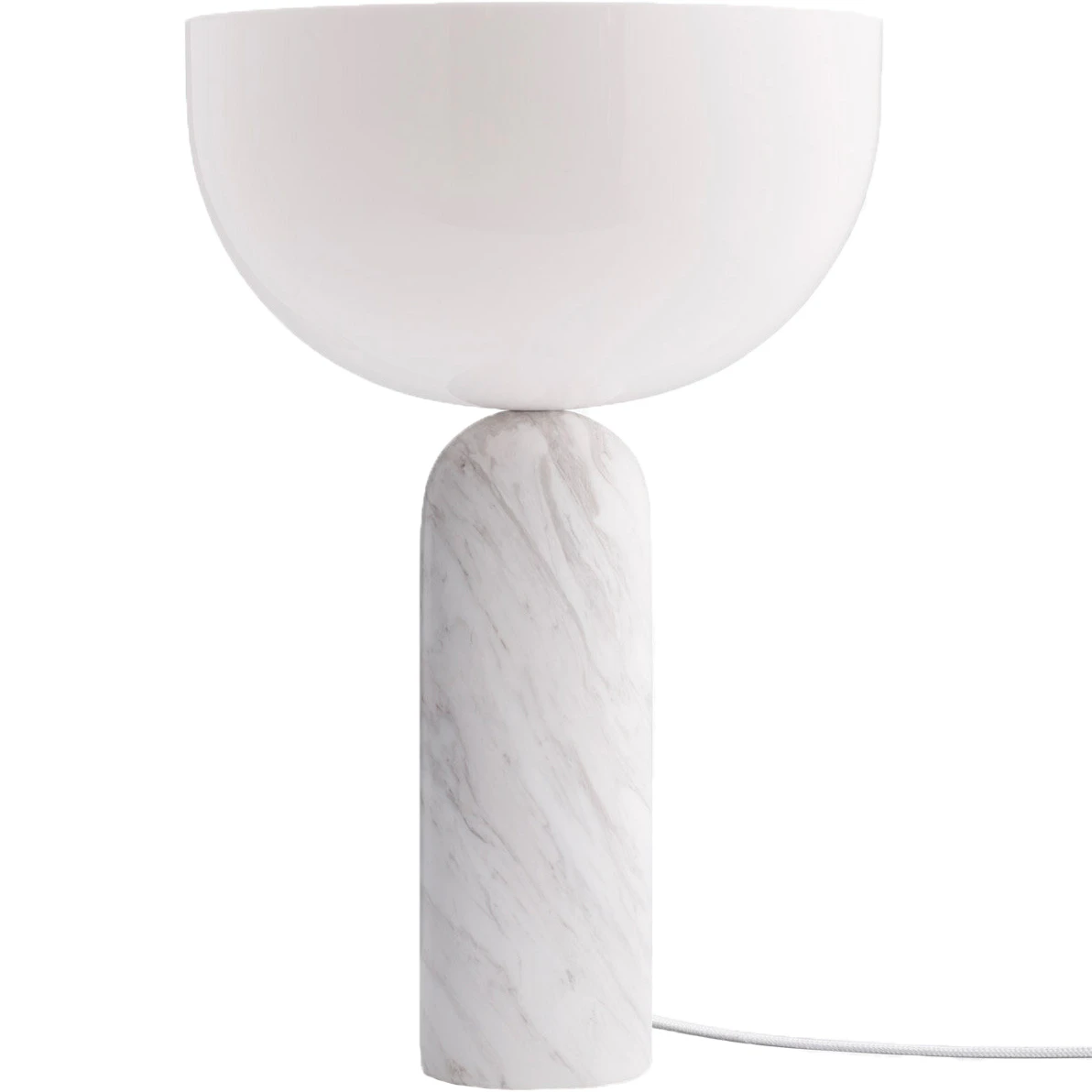 New Works Kizu Bordslampa Large - Bordslampor Akryl Vit Marmor
