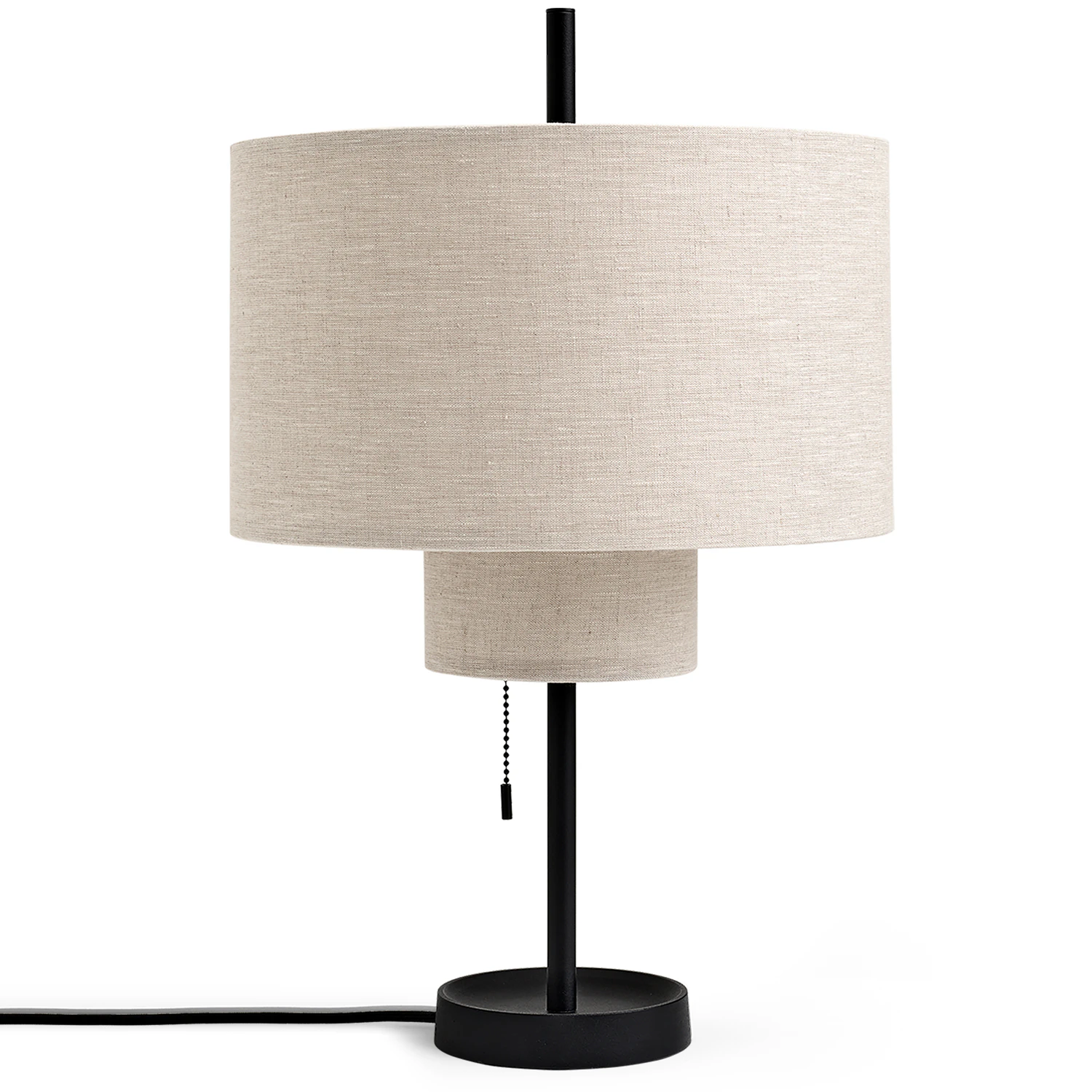 New Works Margin Bordslampa / Beige - Bordslampor Textil Svart