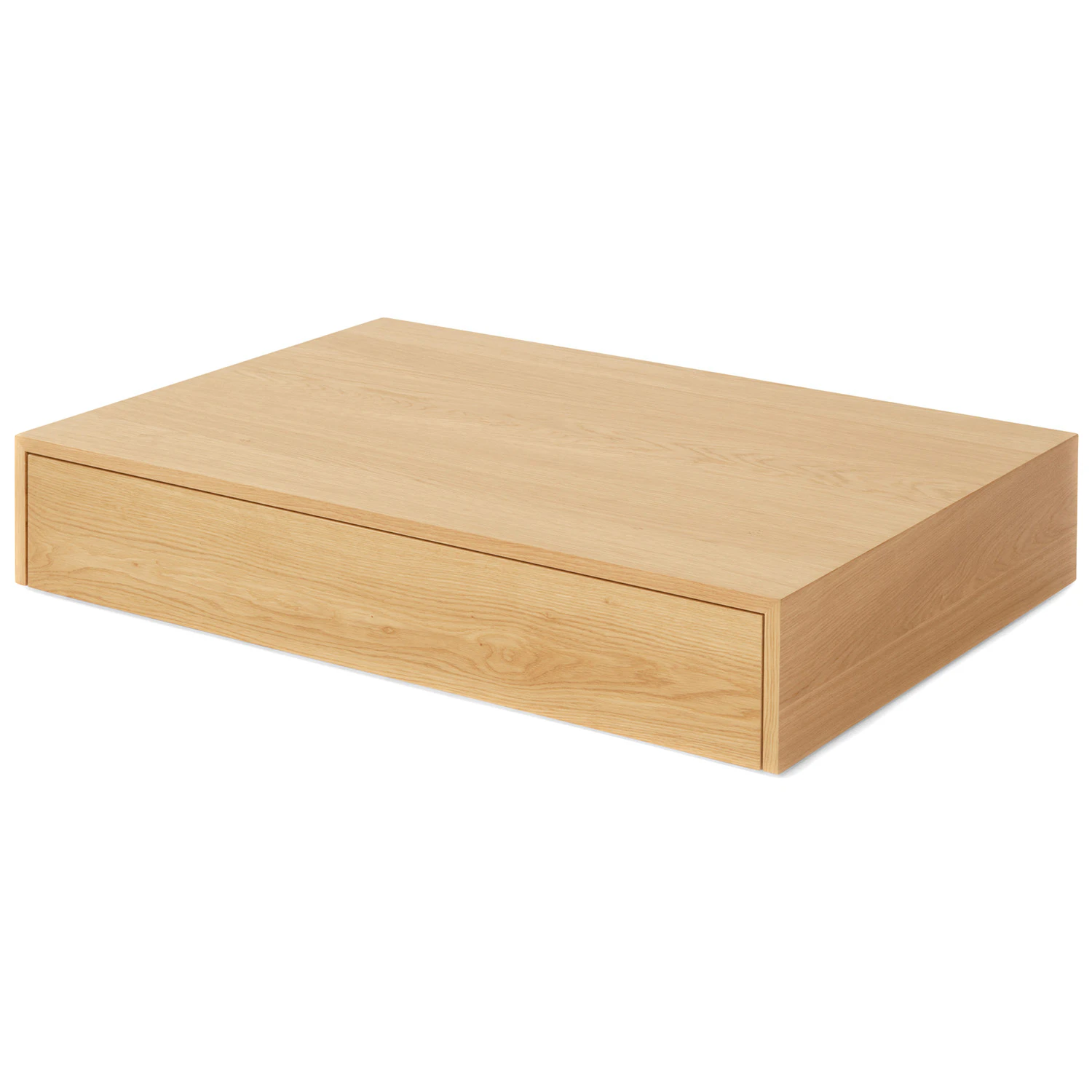 new works mass soffbord bred med låda - soffbord fanér ek