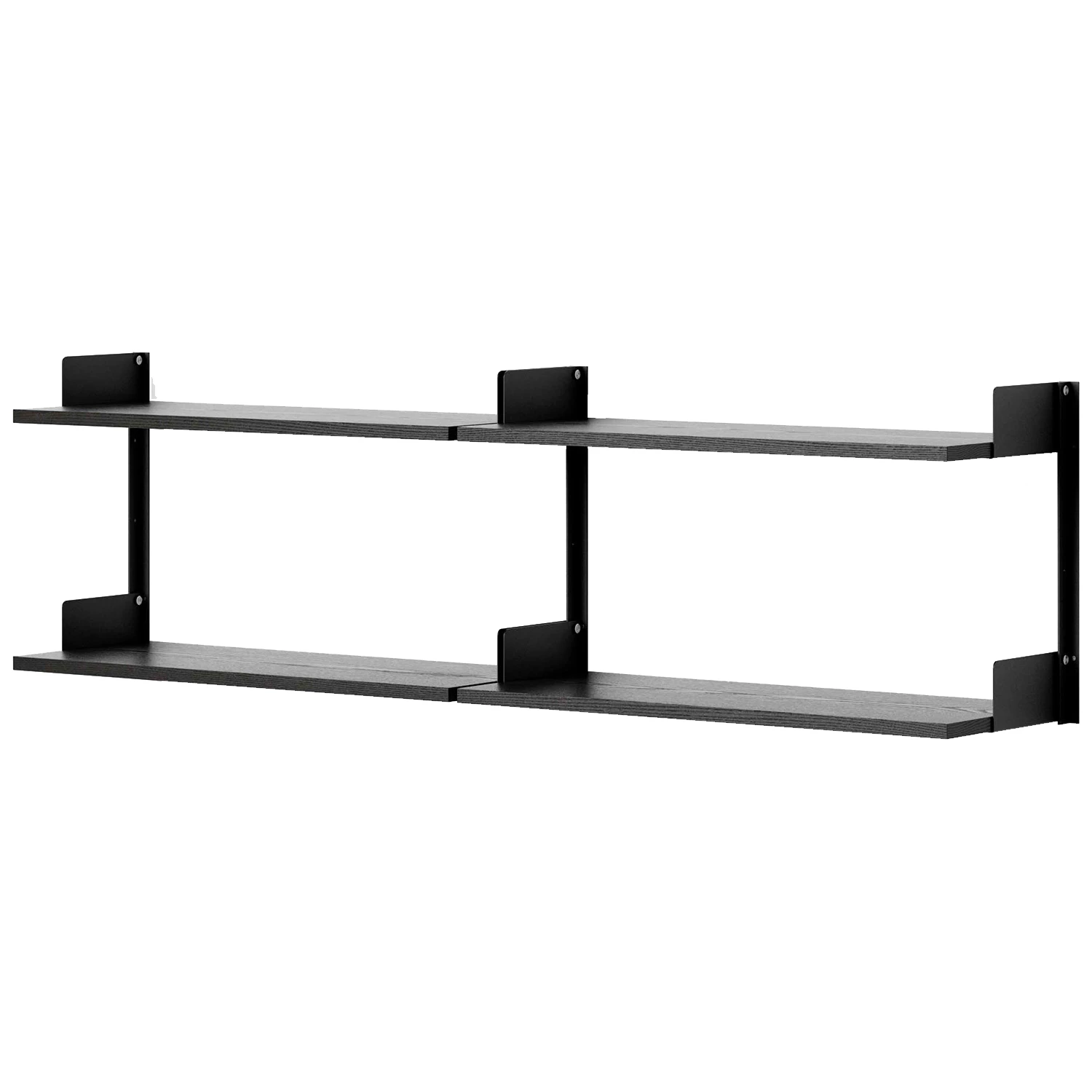 New Works Kammarhylla 450 Mm - Modulära hyllsystem Askfanér Svart