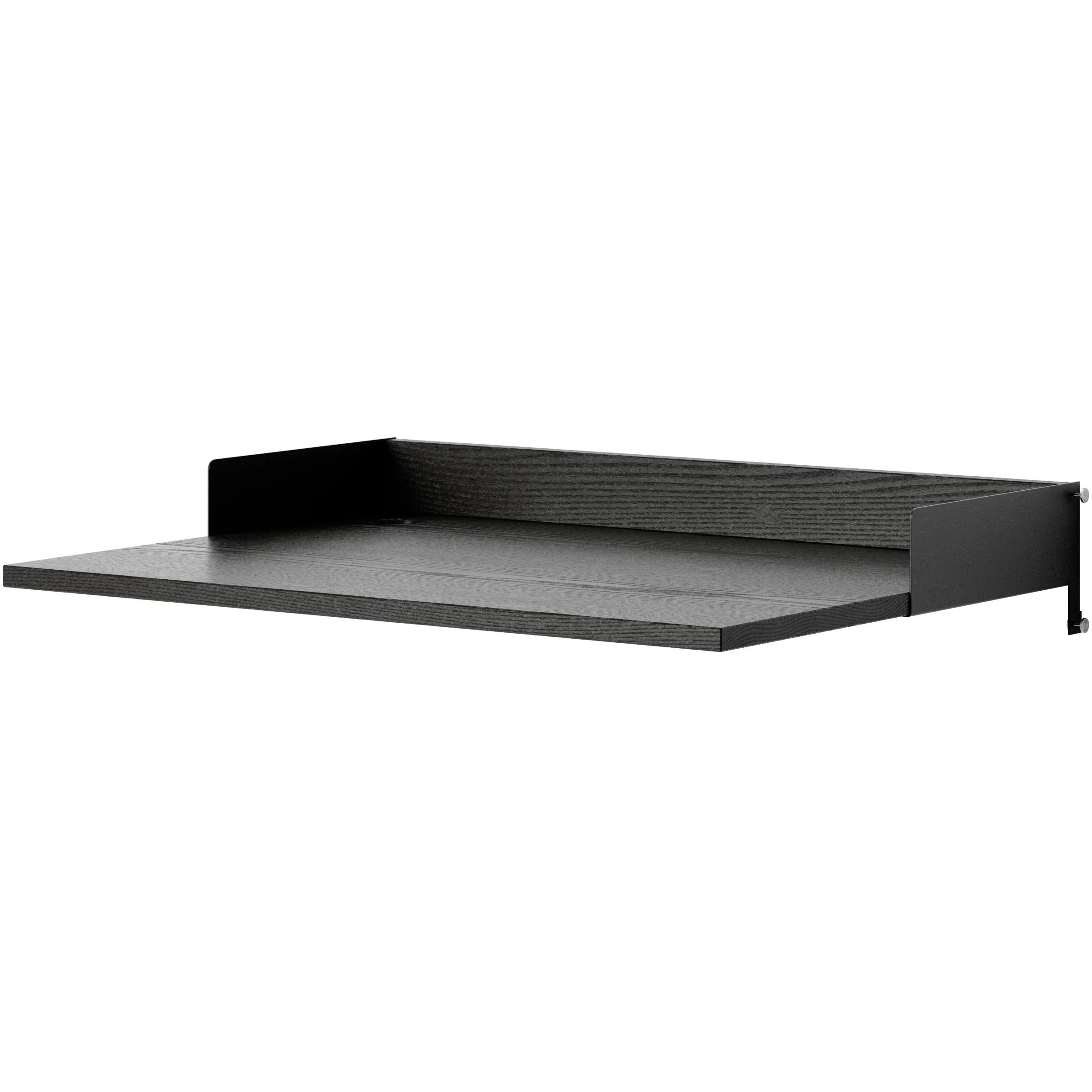 New Works Skrivbord Set Ask / - Modulära hyllsystem Fanér Svart