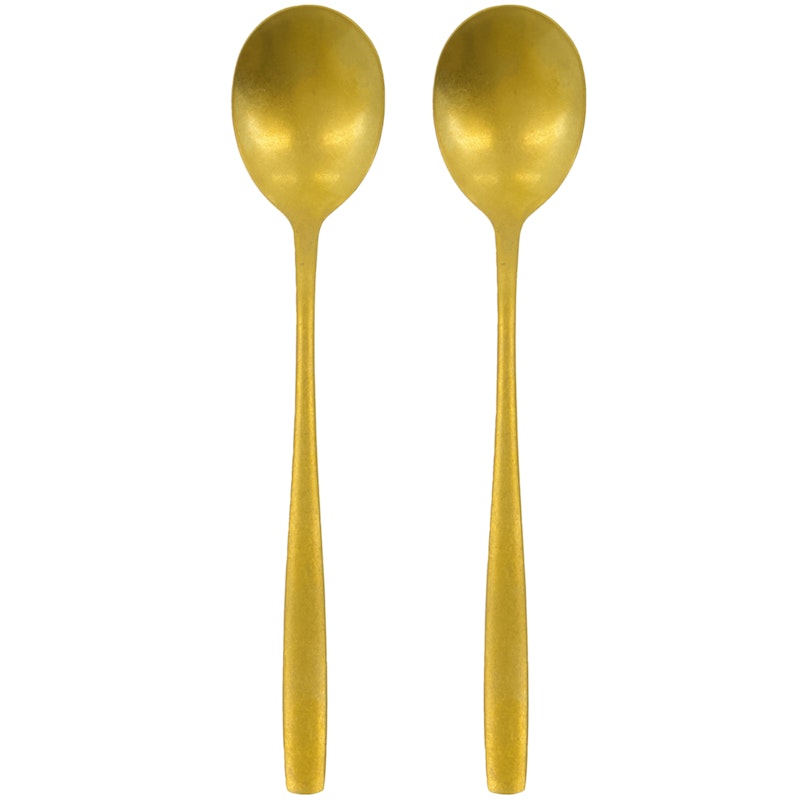 Daily Serveringsskedar 2-pack, Antique Gold